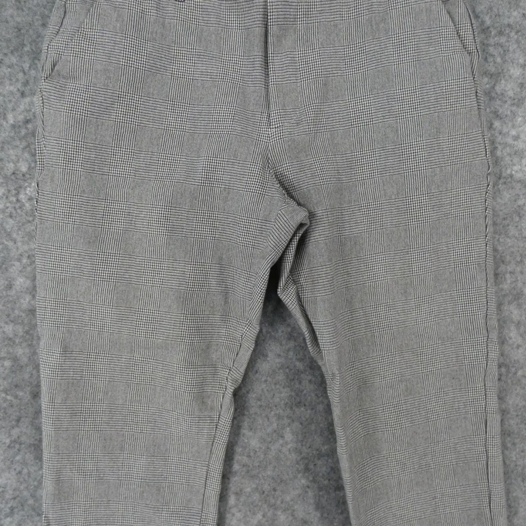 Gap Gap Pants 10 Reg Stretch Slim Ankle High Rise Flat Front Gray Plaid Womens Size 32" / US 10 / IT 46 - 3 Thumbnail
