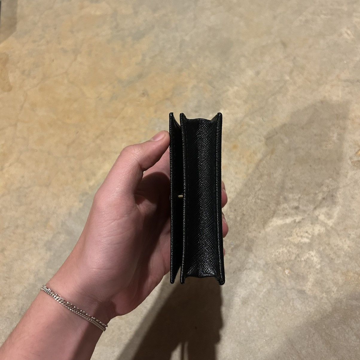 Designer × Prada Brand New Prada Saffiano Leather Card Holder Nero Black Size ONE SIZE - 8 Thumbnail