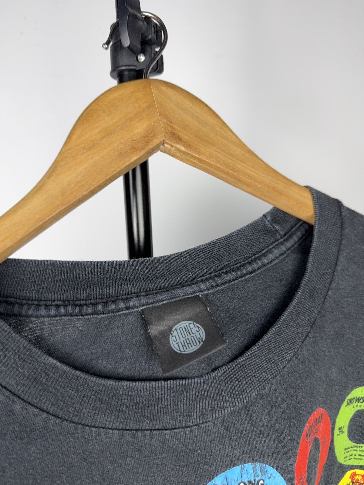 Stones Throw Records 00s Stone Throw Records Vinyl 45 RPM Graphic T-Shirt L-XL Size US XL / EU 56 / 4 - 7 Thumbnail