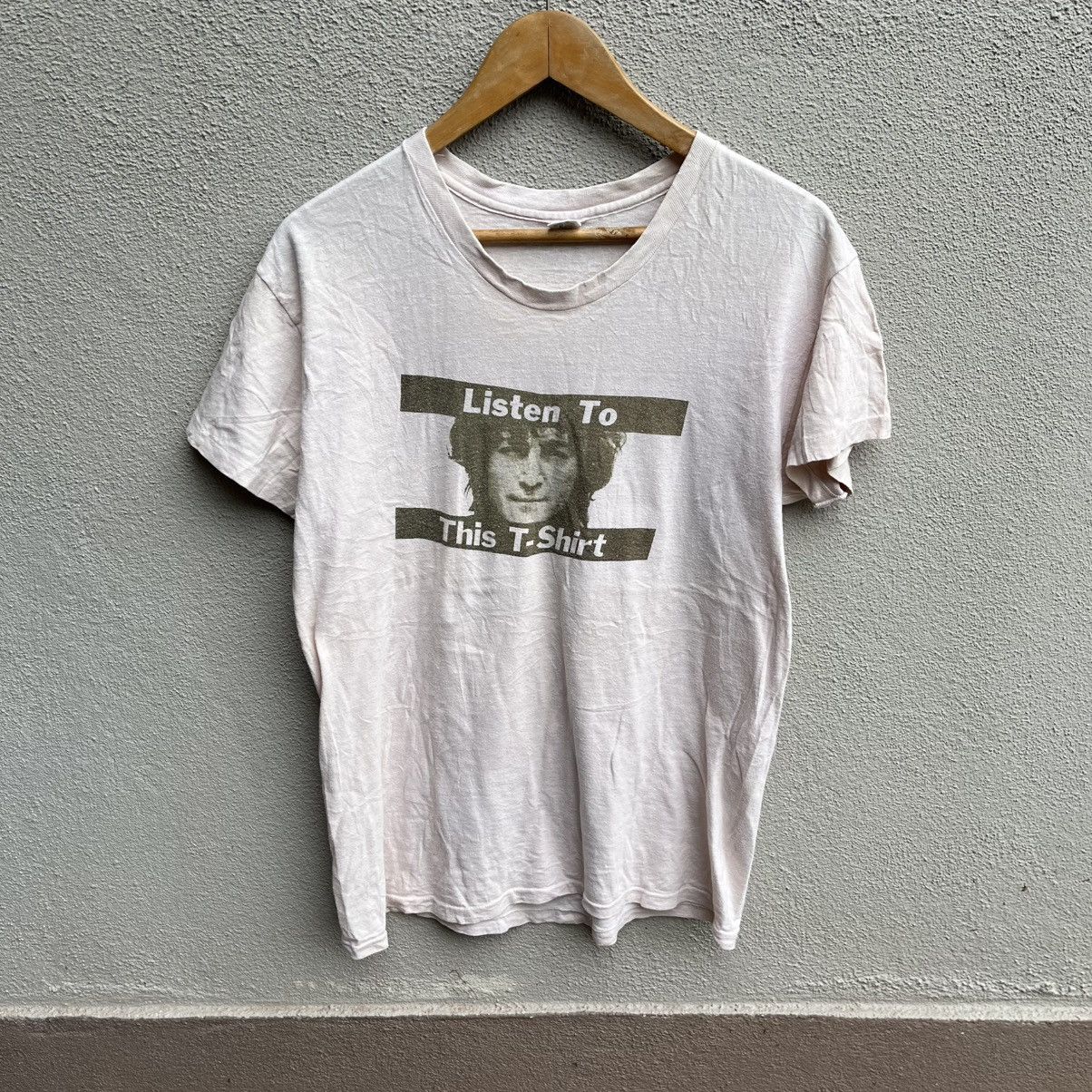 Band Tees Vintage rare 70s JOHN LENNON tee apple records Size US L / EU 52-54 / 3 - 1 Thumbnail