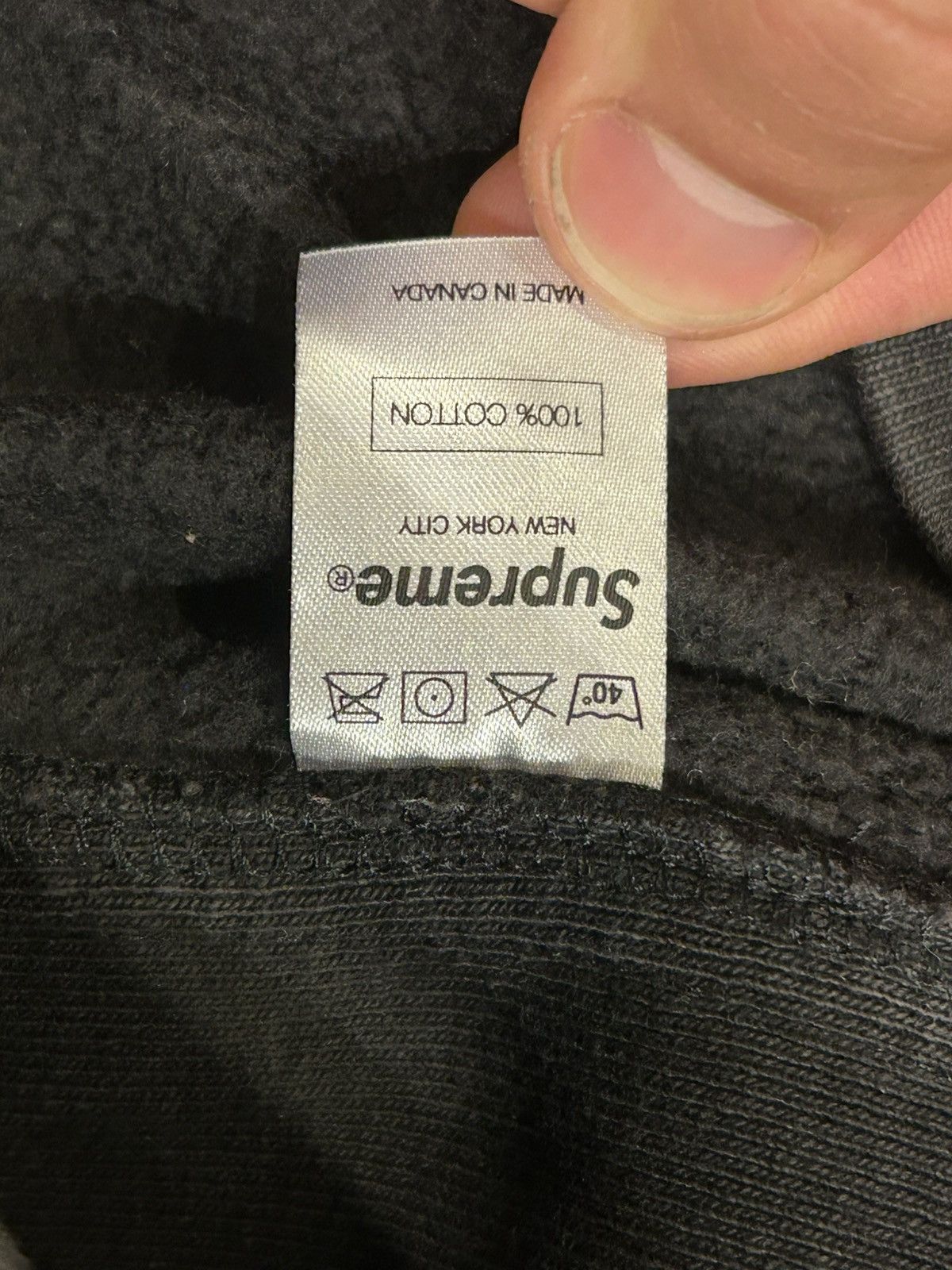 Supreme Supreme Split Cursive Hooded Sweatshirt Size US L / EU 52-54 / 3 - 5 Thumbnail