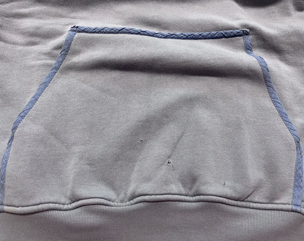 Raf by Raf Simons Raf Simons Distressed Blue Cotton Hoodie Embroidered Logo Size US L / EU 52-54 / 3 - 20 Thumbnail