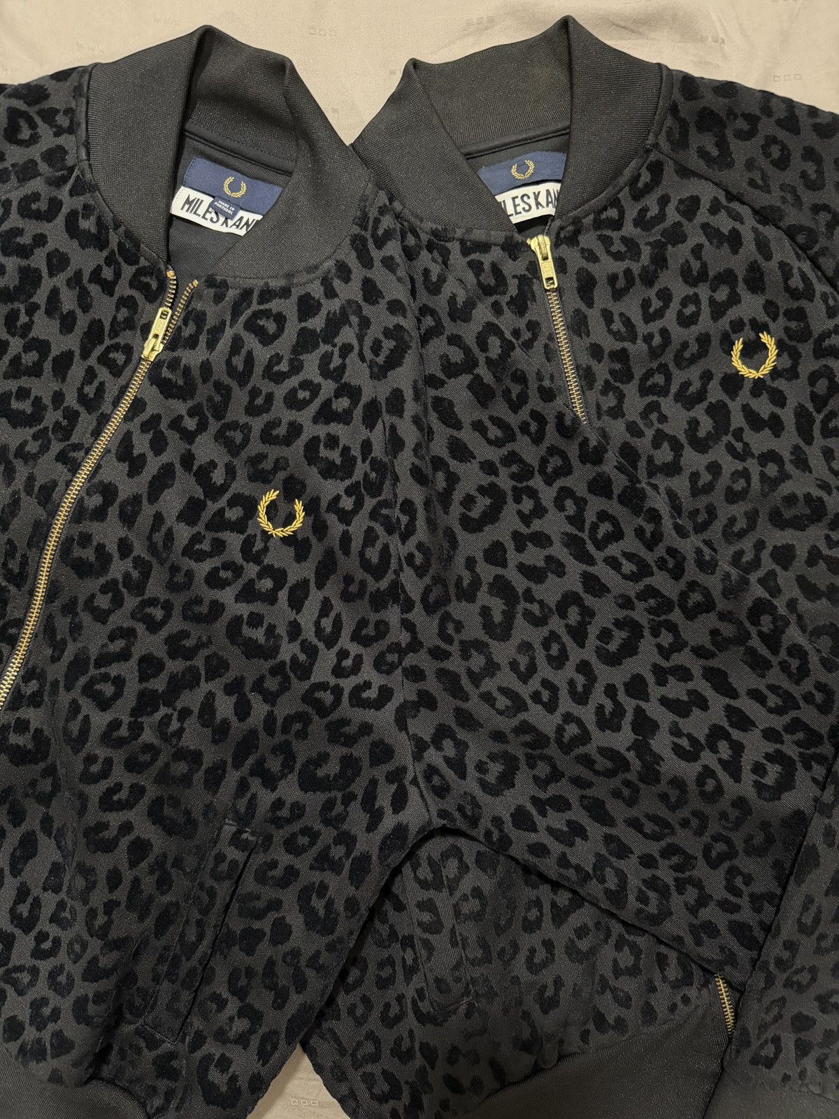 Fred Perry Fred Perry x Miles Kane Leopard Print Bomber/Track Jacket Size US S / EU 44-46 / 1 - 3 Thumbnail