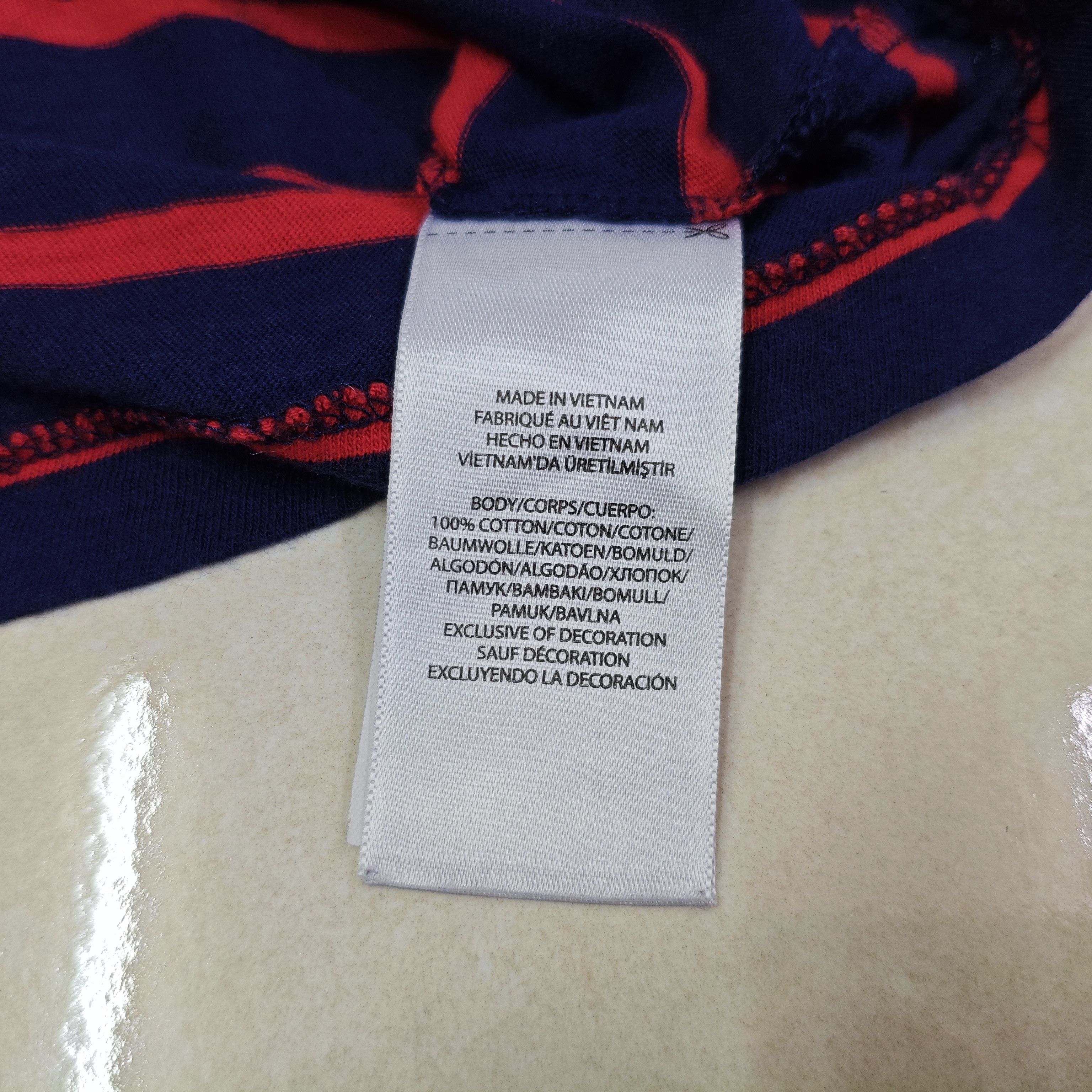 Polo Ralph Lauren POLO RALPH LAUREN Navy Red White Striped Slim Fit Tee Size US M / EU 48-50 / 2 - 6 Thumbnail