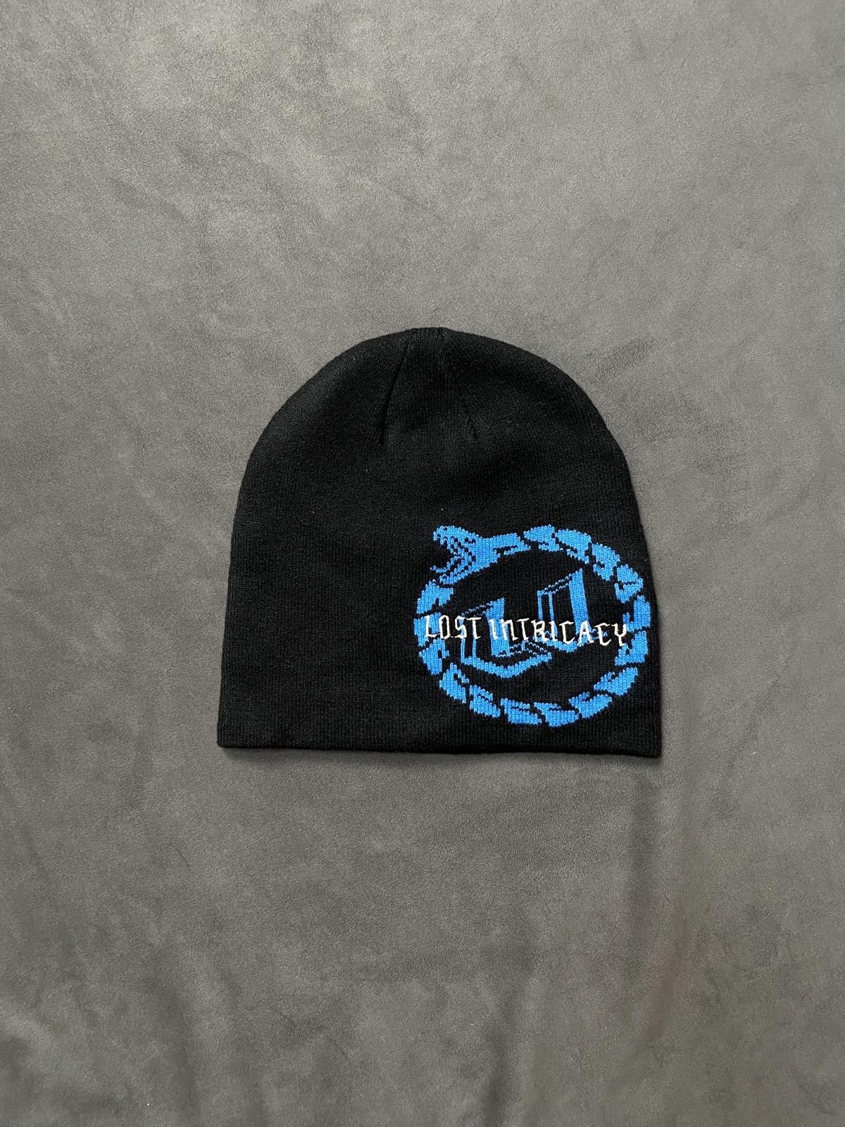 Lost Intricacy Full Circle Snake No Cuff Knit Black Beanie