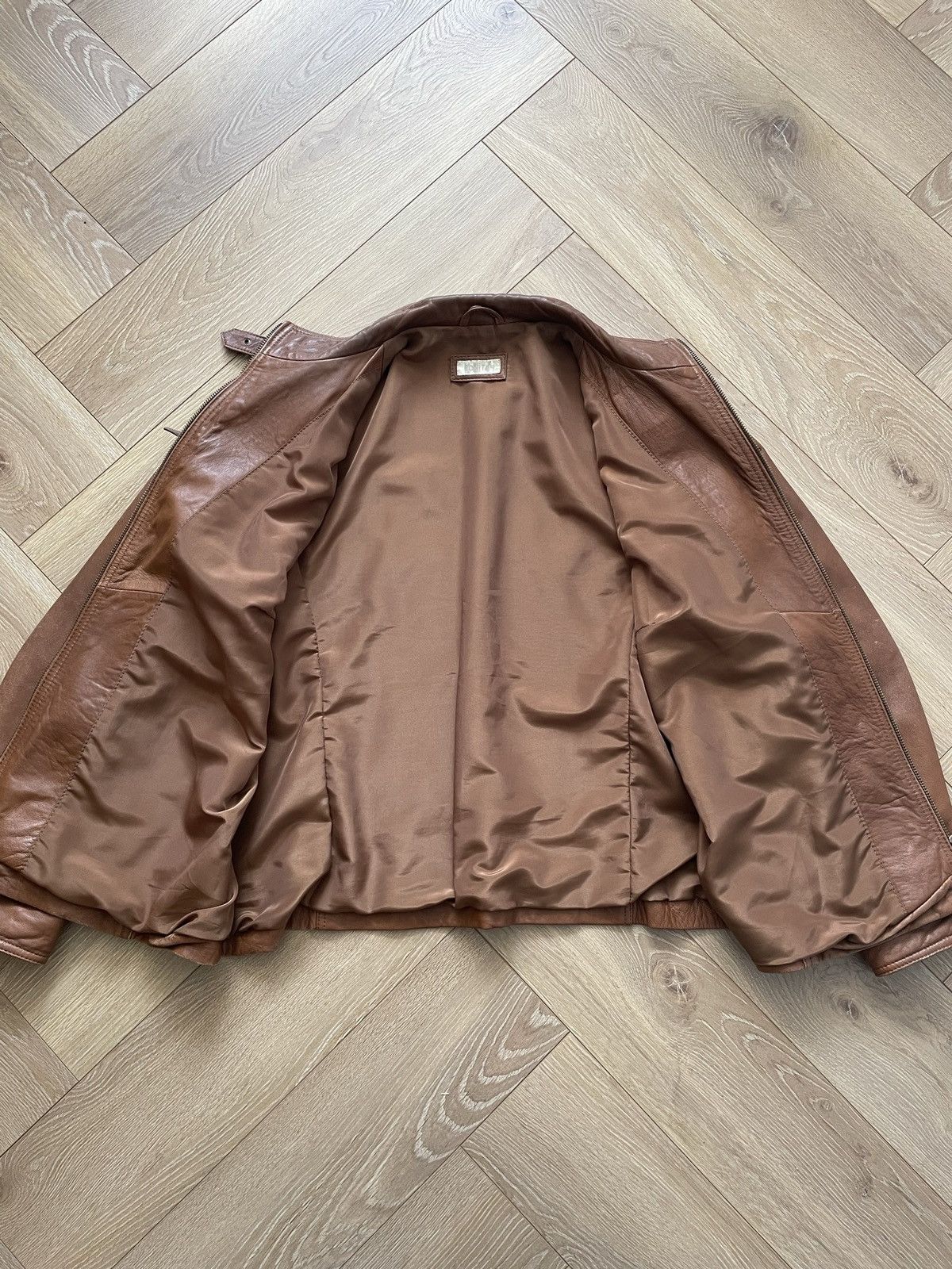 Vintage Brown Retro 90s Genuine Real Leater Bomber Punk Rock Metal Size US M / EU 48-50 / 2 - 10 Thumbnail