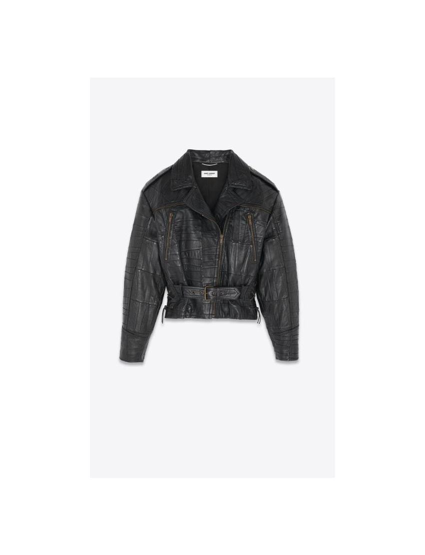 Saint Laurent Paris o1bcso1str0924 Biker Jacket in Black Size US L / EU 52-54 / 3 - 1 Thumbnail