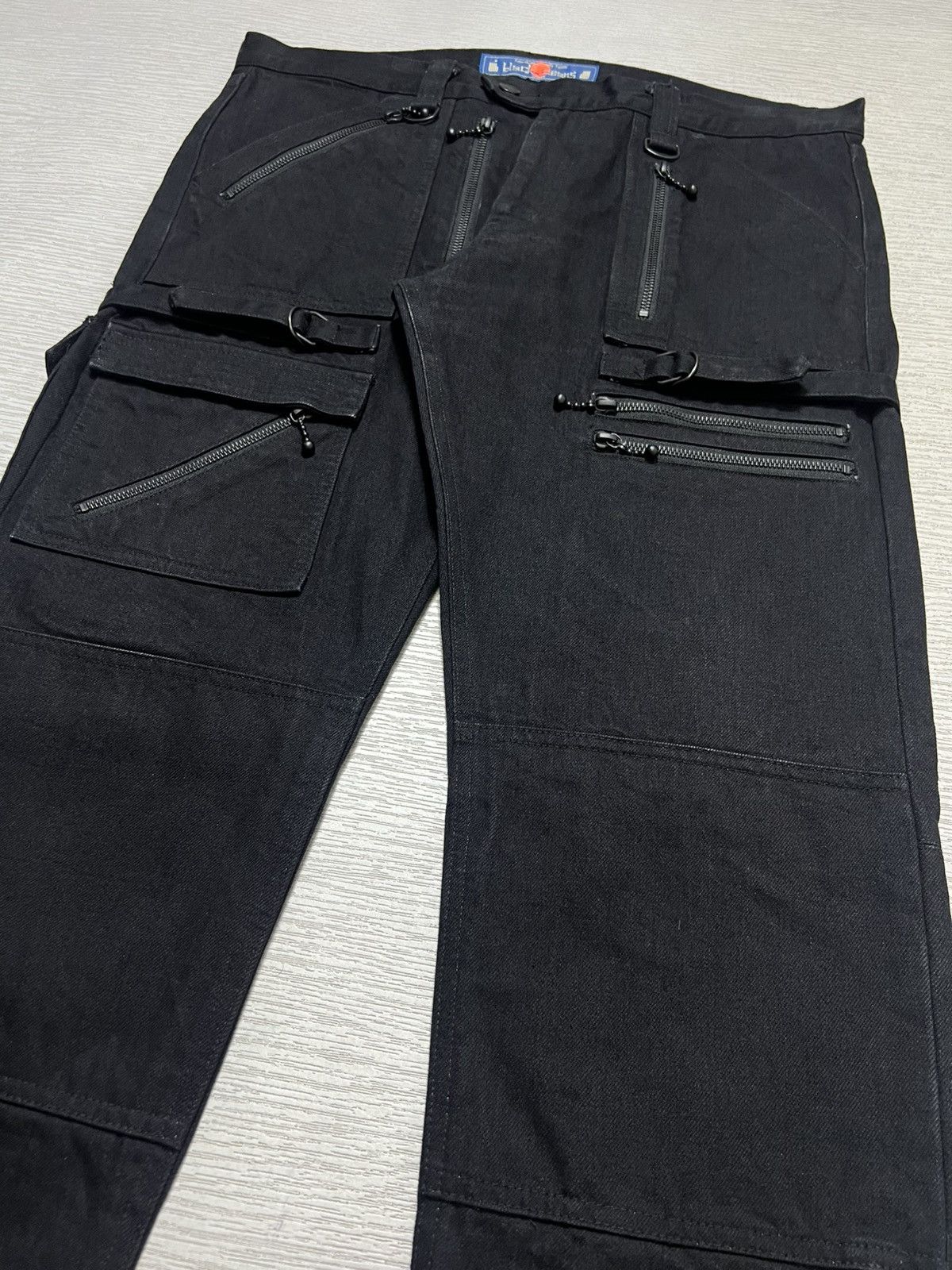 Blackmeans Blackmeans - Moto Denim Cargo Pants Size US 36 / EU 52 - 6 Thumbnail