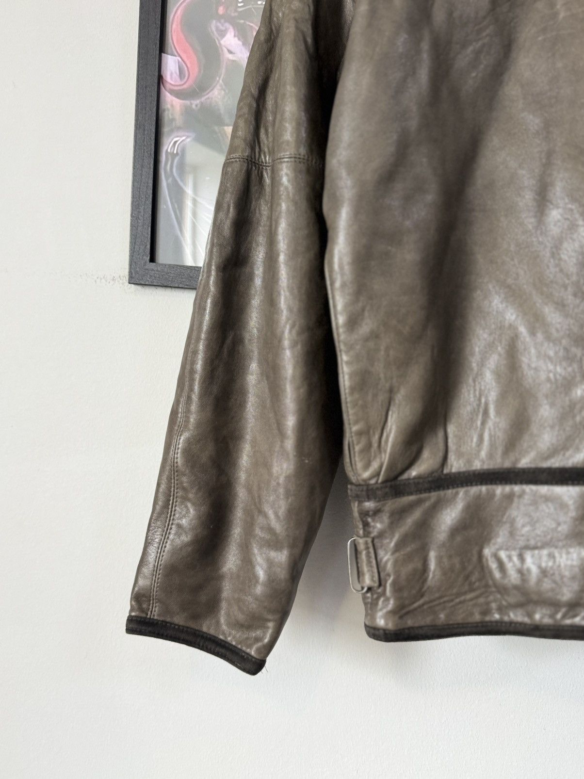 Versace Vintage Gianni Versace 1980s chain shoulder leather jacket Size US S / EU 44-46 / 1 - 6 Thumbnail