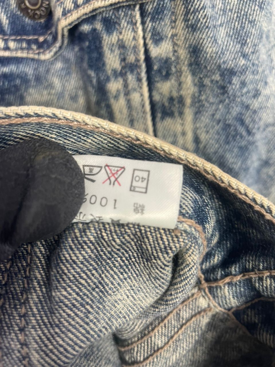 Designer Bright Light Vintage Stone Wash Denim Jacket Size US L / EU 52-54 / 3 - 9 Thumbnail