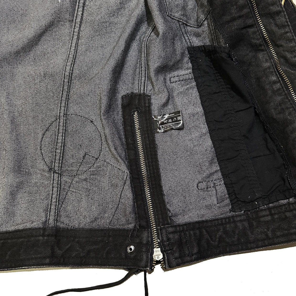 14th Addiction 14th Addiction Vintage Black Denim Jacket Size US S / EU 44-46 / 1 - 7 Thumbnail