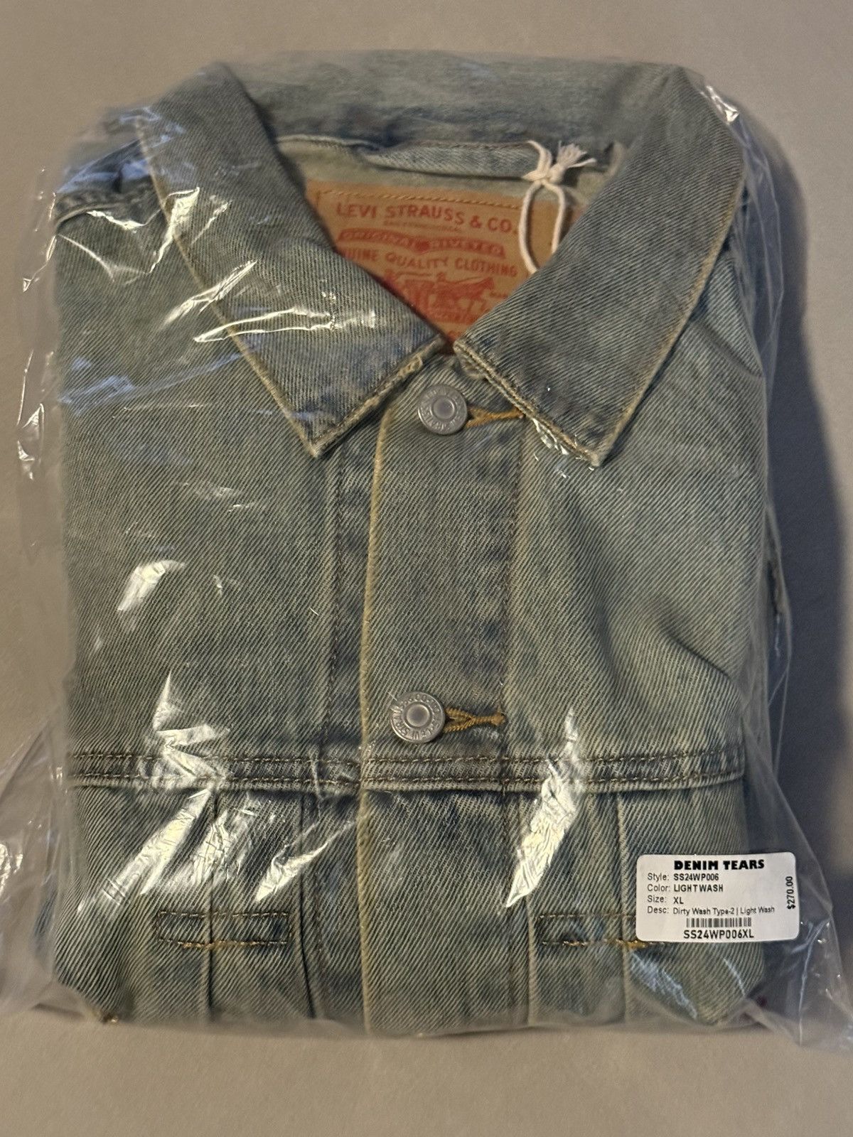 DENIM TEARS Denim Tears Dirty Wash Type 2 Denim Jacket Brand New BNWT DS Size US XL / EU 56 / 4 - 15 Thumbnail