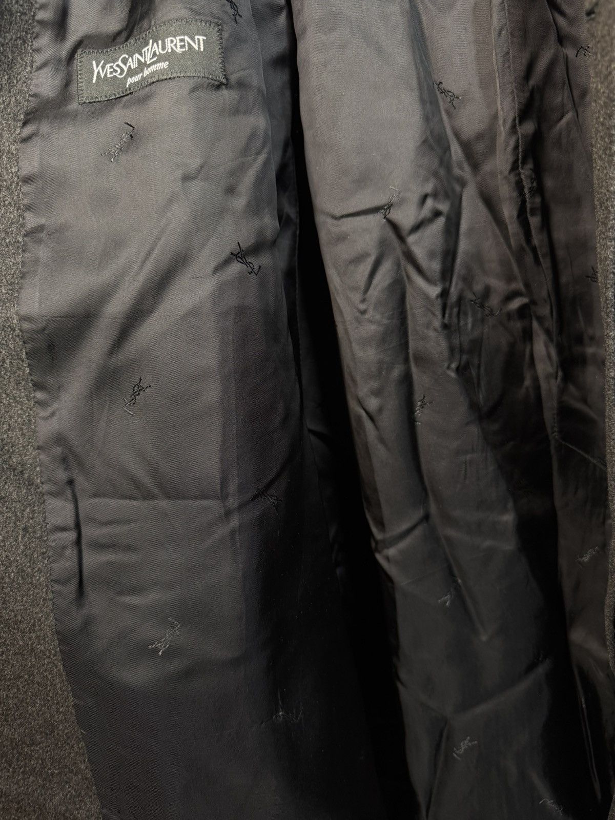 Yves Saint Laurent Loro Piana x YSL Coat Wool Grey Heavy Soft Long Italy Size US XL / EU 56 / 4 - 7 Thumbnail