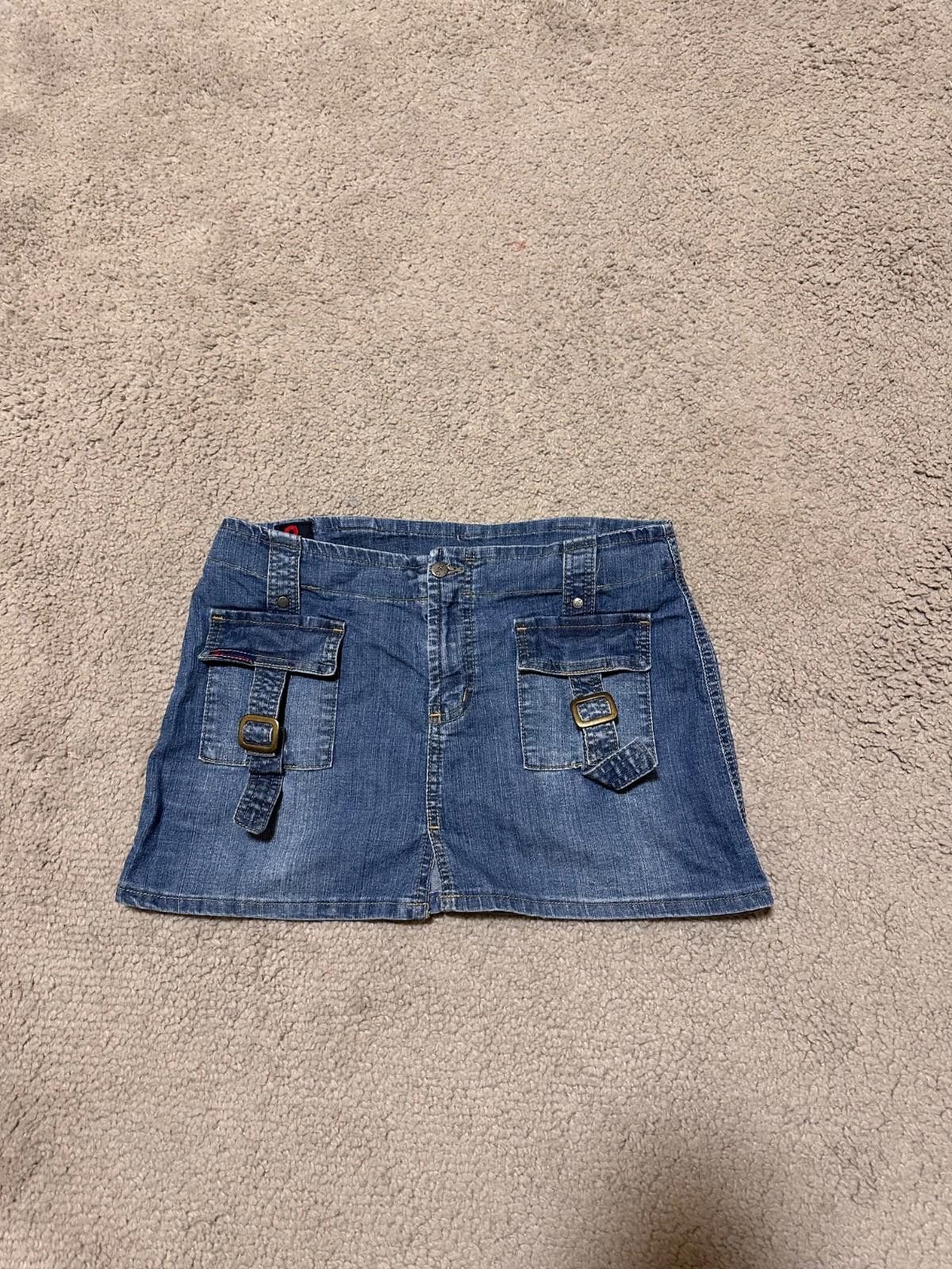 Dolce & Gabbana Vintage Dolce Gabbana D&G Cargo Pockets Denim Mini Skirt Y2K Size 28" / US 6 / IT 42 - 1 Thumbnail