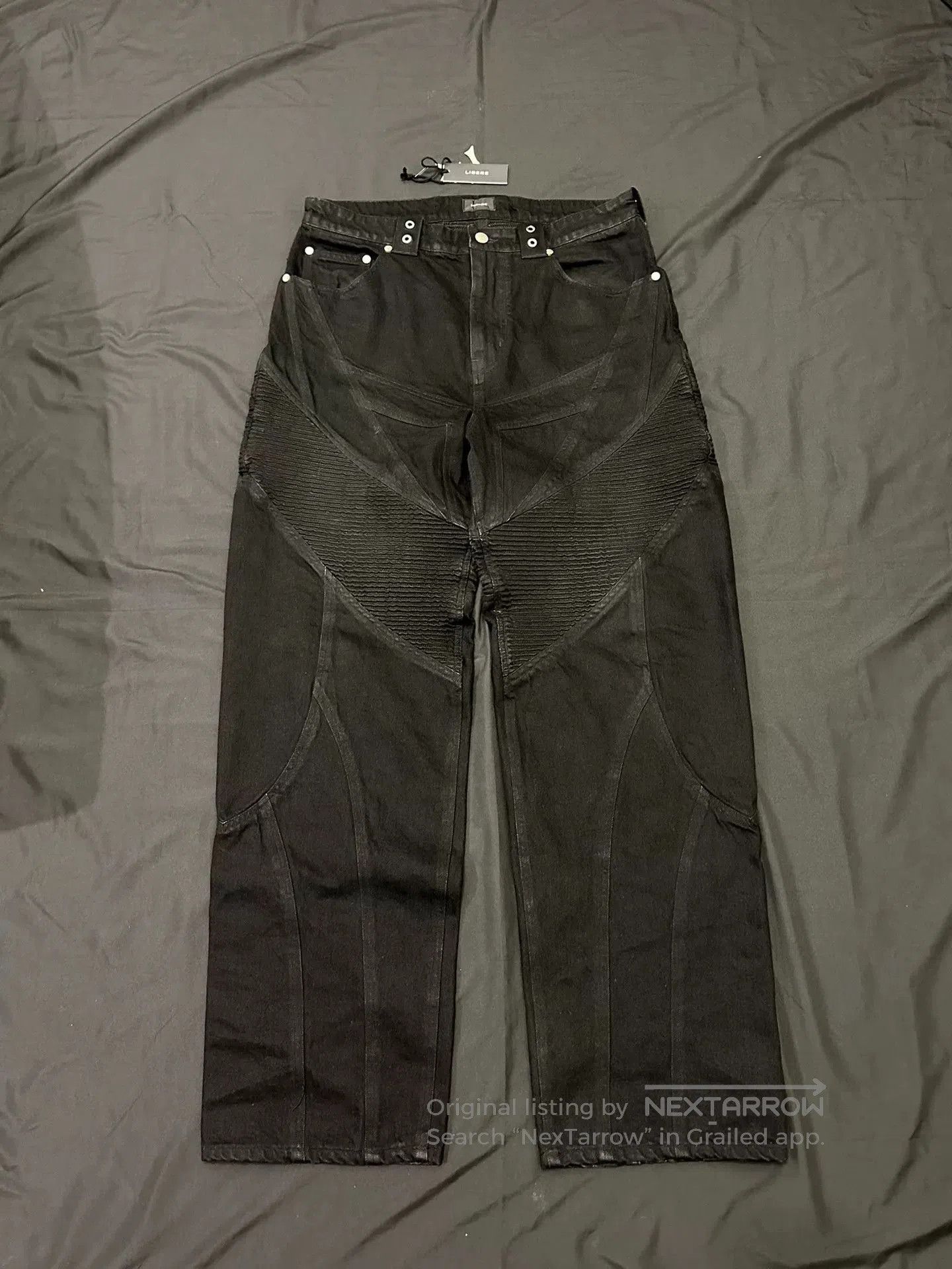 Libero Libere Black Motorcycle Jeans. Size US 34 / EU 50 - 1 Thumbnail