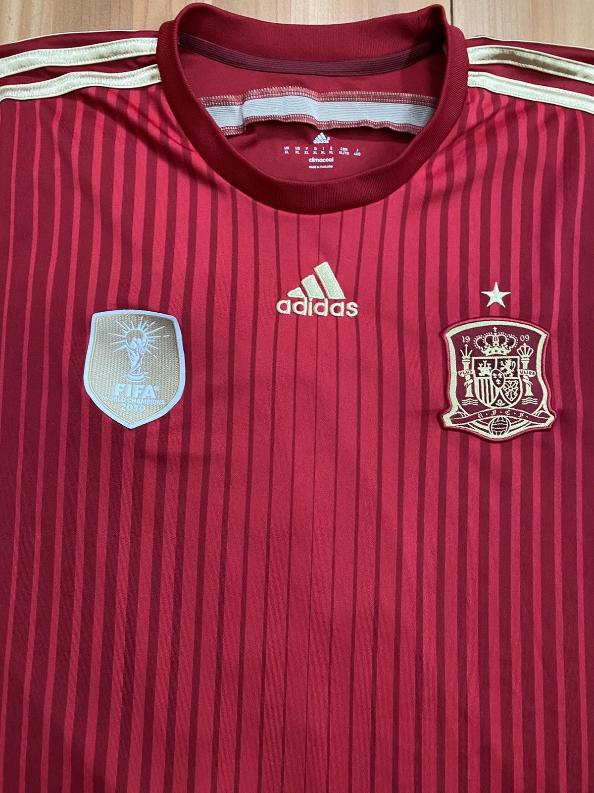 Adidas Adidas Spain Home 2014 Mens Football Shirt Size XL Size US XL / EU 56 / 4 - 4 Thumbnail
