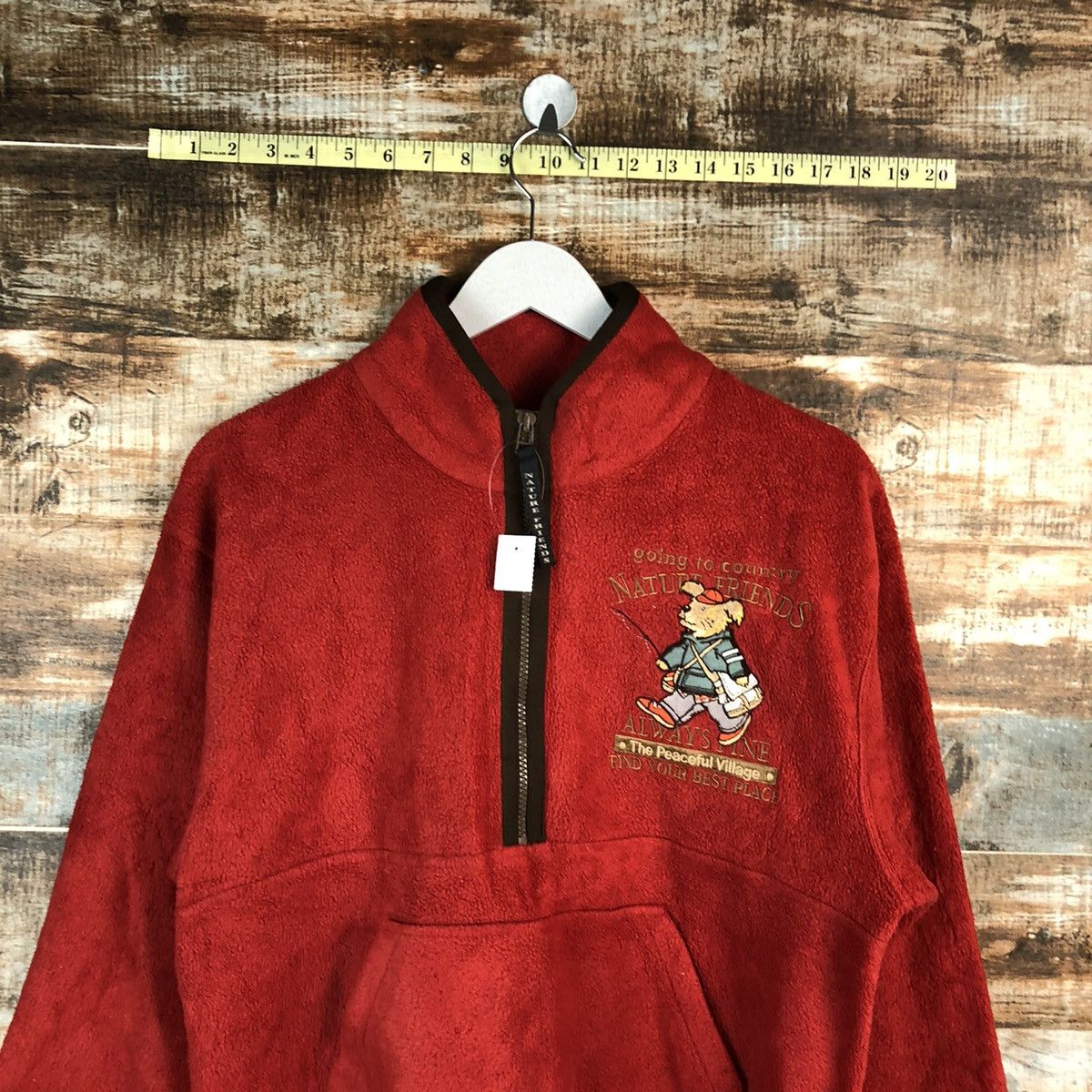 Japanese Brand Nature Friends Red vintage Sweatshirt #A1528 Size US M / EU 48-50 / 2 - 6 Thumbnail