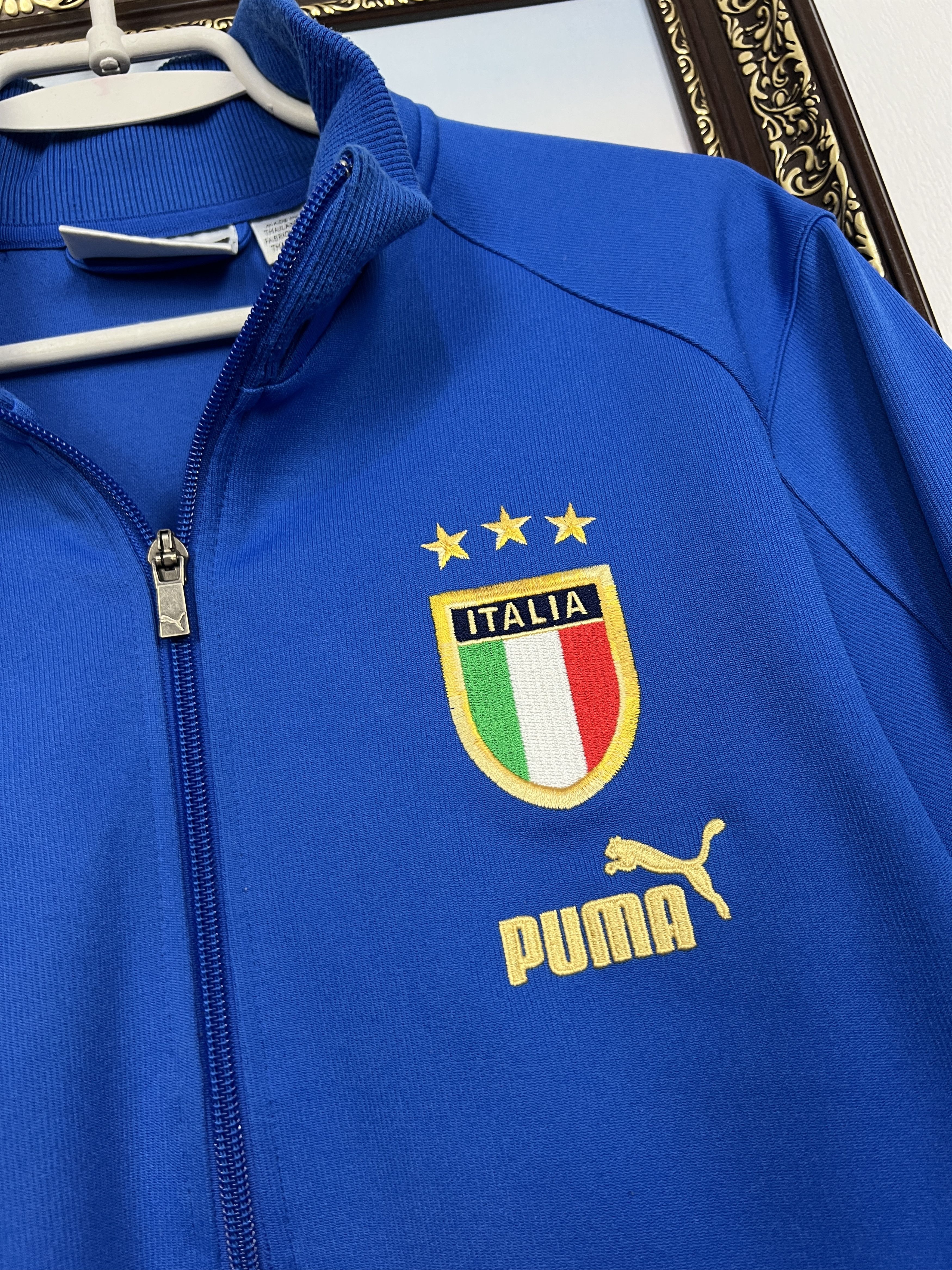 Puma Vintage 2000's Puma Italy Football Jacket Soccer Track Top Size US M / EU 48-50 / 2 - 3 Thumbnail