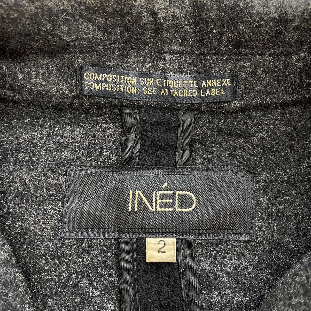 Japanese Brand × Yohji Yamamoto INED By YOHJI YAMAMOTO Japanese Brand Black Wool Coat Jacket Size S / US 4 / IT 40 - 5 Thumbnail