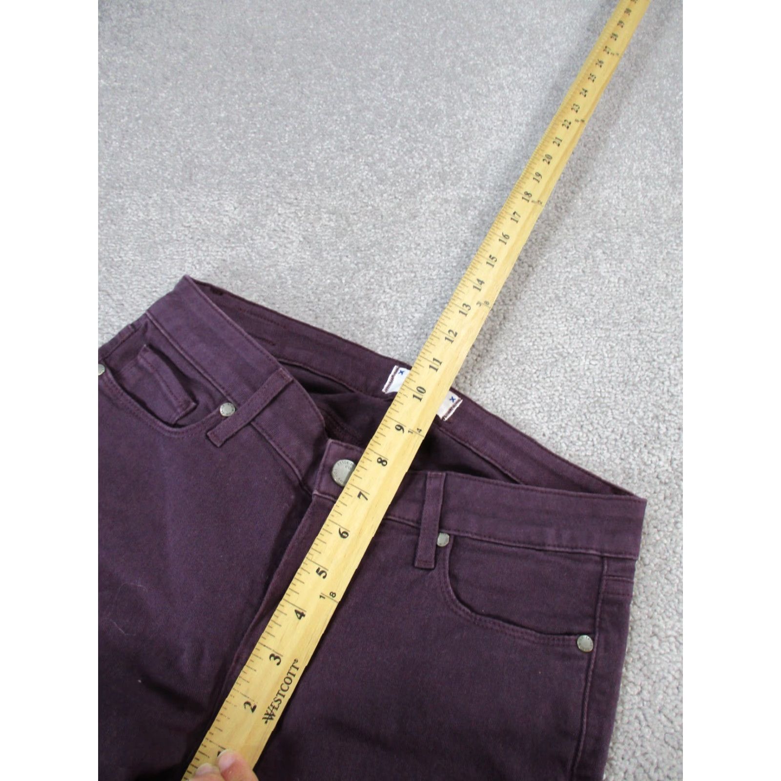 Paige PAIGE Jeans Skinny Verdugo Ankle Denim Dark Purple 27 Womens Size 27" / US 4 / IT 40 - 6 Thumbnail