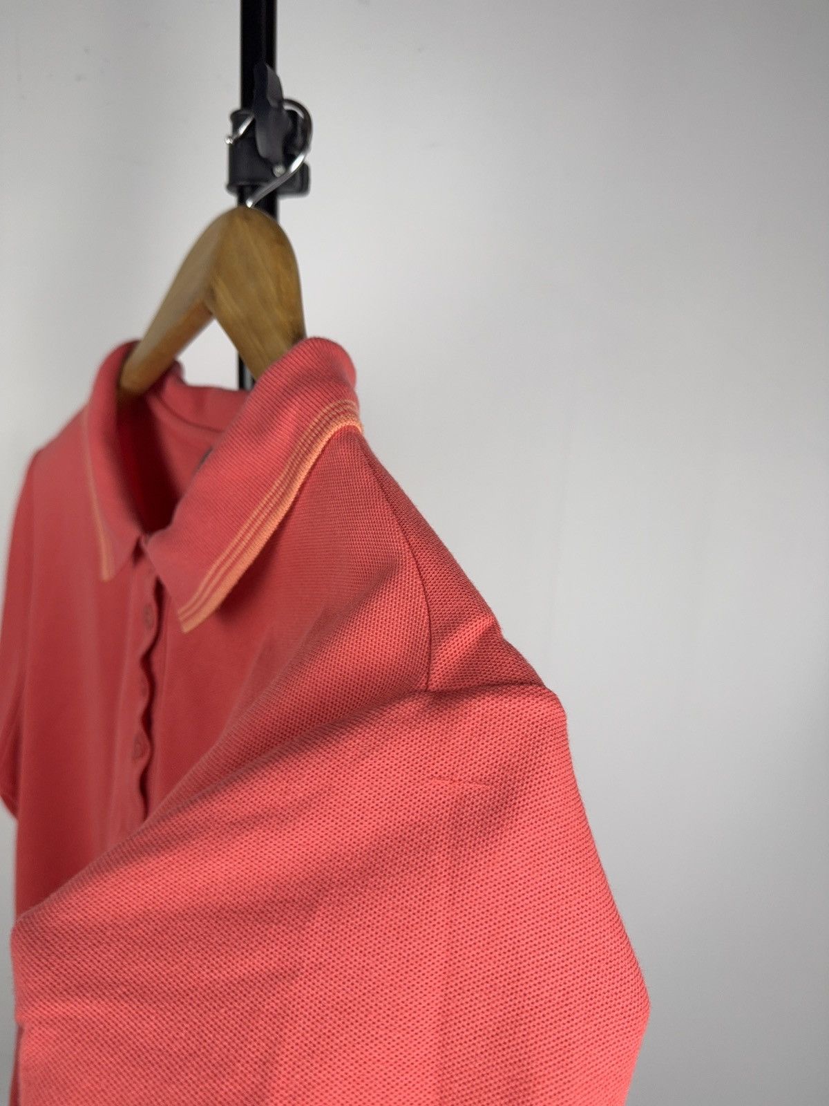 Nike 00s Retro vntg Nike Dri-Fit Swoosh Polo Shirt Coral Women Size L / US 10 / IT 46 - 8 Thumbnail