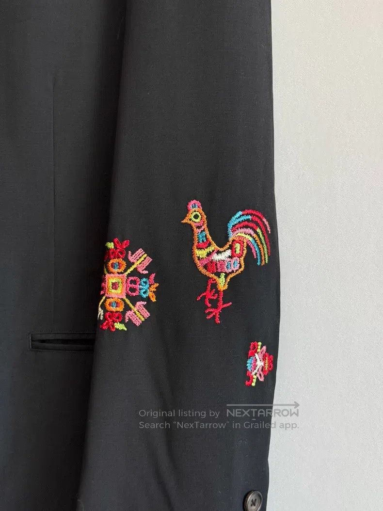 Yohji Yamamoto Yohji Yamamoto Rooster Embroidered Jacket Size US M / EU 48-50 / 2 - 2 Thumbnail