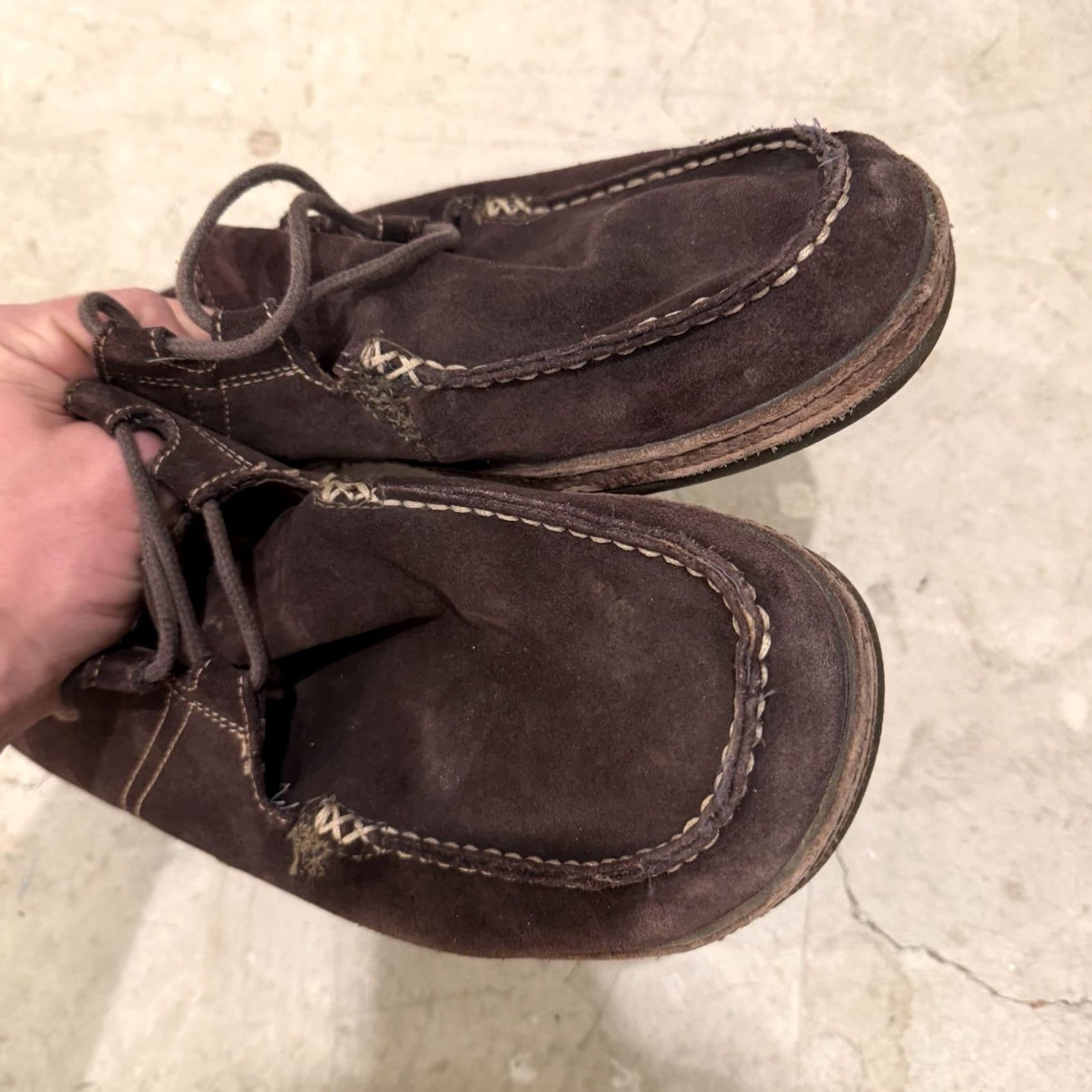Olukai OluKai Ohana Lace Up Oxfords Mens 12 Brown Leather Slip On Comfort Sneakers Sneakers Mens 12 Brown Leather Slip On Comfort Shoes Size US 12 / EU 45 - 4 Thumbnail