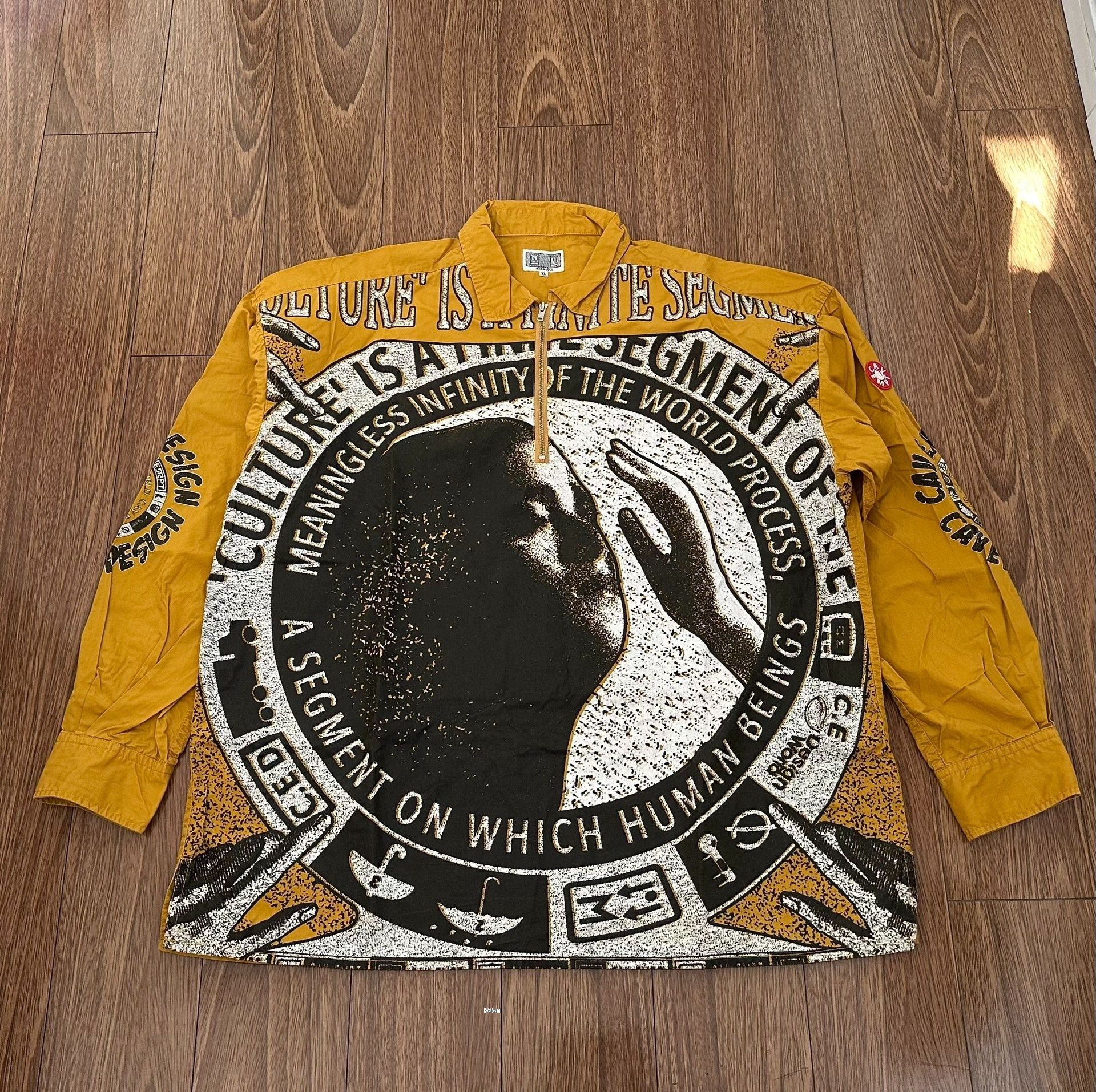 Cav Empt C.E CAVEMPT Half Zip Big Shirt Size US XL / EU 56 / 4 - 1 Thumbnail
