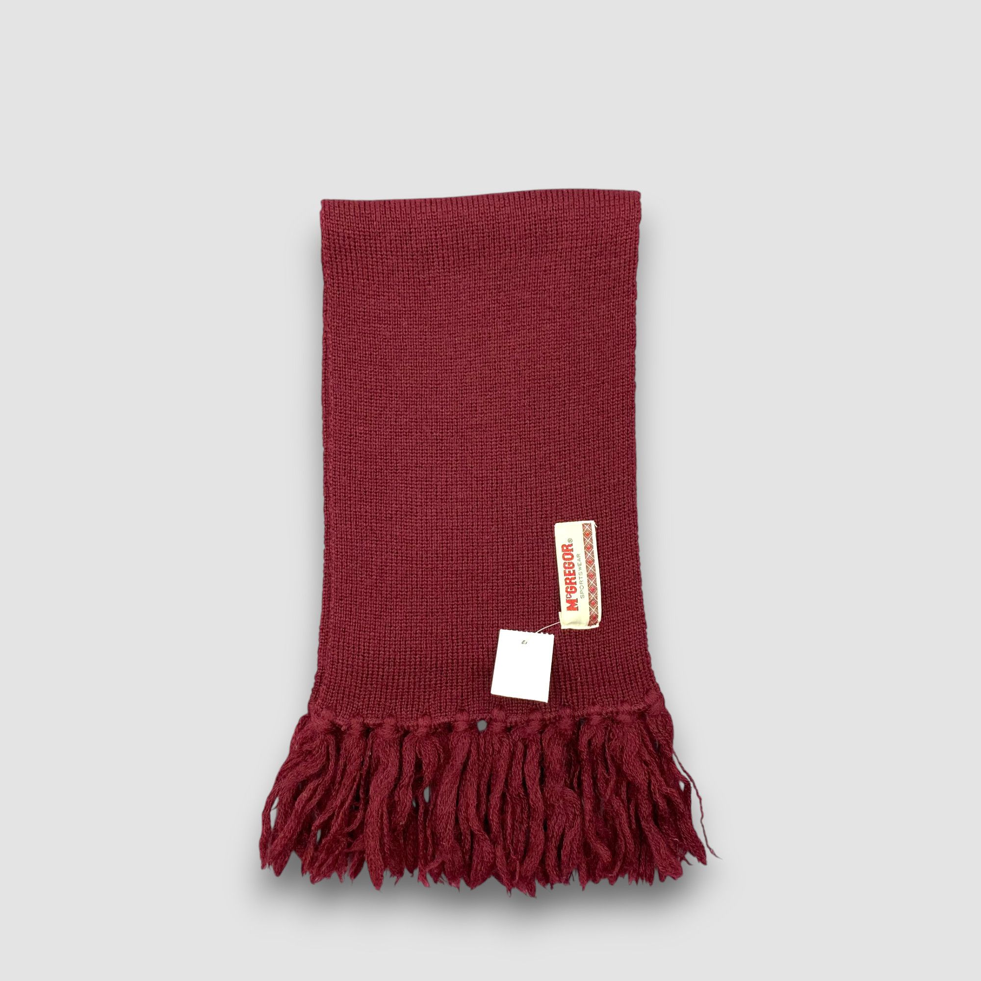 McGregor Vintage McGregor Scarf Muffler Wool Ribbed Knit Scarves Size ONE SIZE - 2 Thumbnail