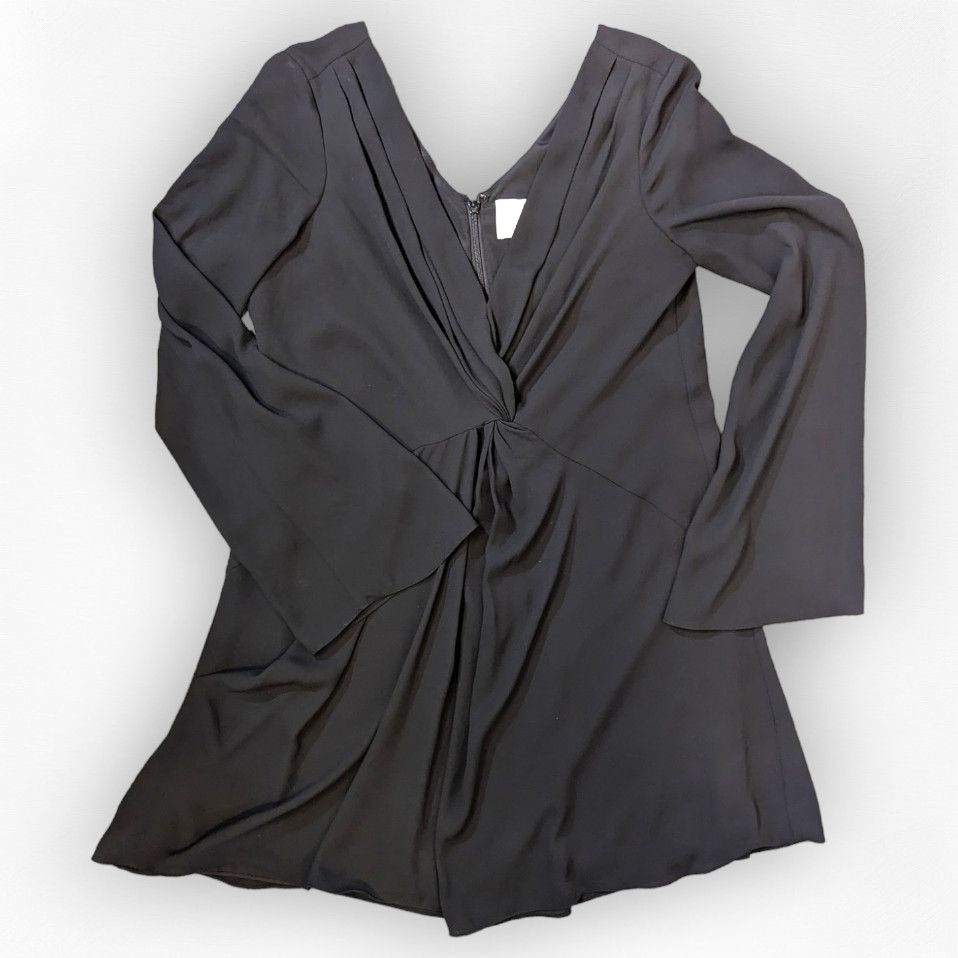 Cinq a Sept Cecil black long sleeve baby doll mini dress size 2 Size XS / US 0-2 / IT 36-38 - 7 Thumbnail