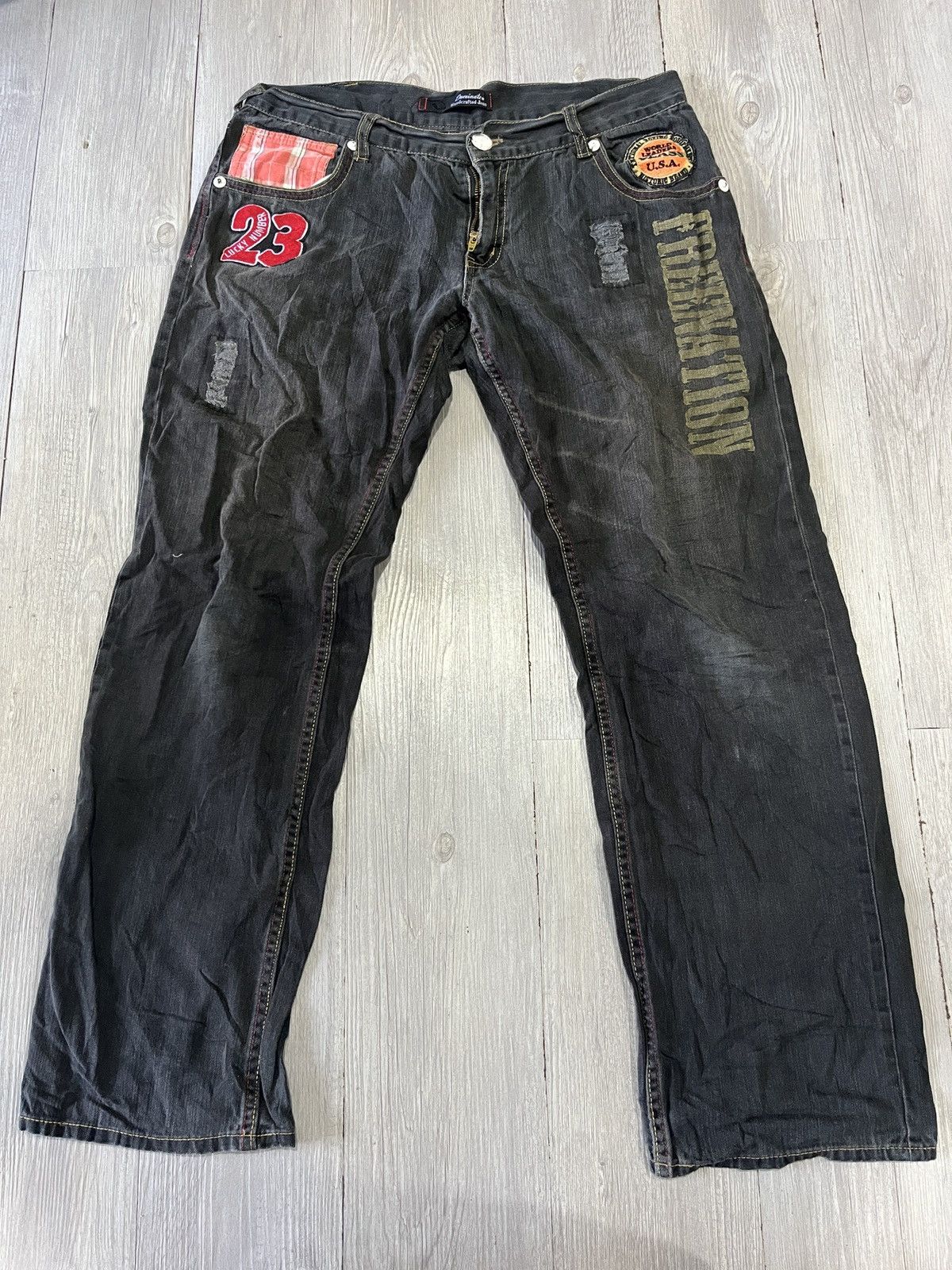 Hysteric Glamour VINTAGE Dominate Handcrafted Jeans Size US 32 / EU 48 - 2 Thumbnail