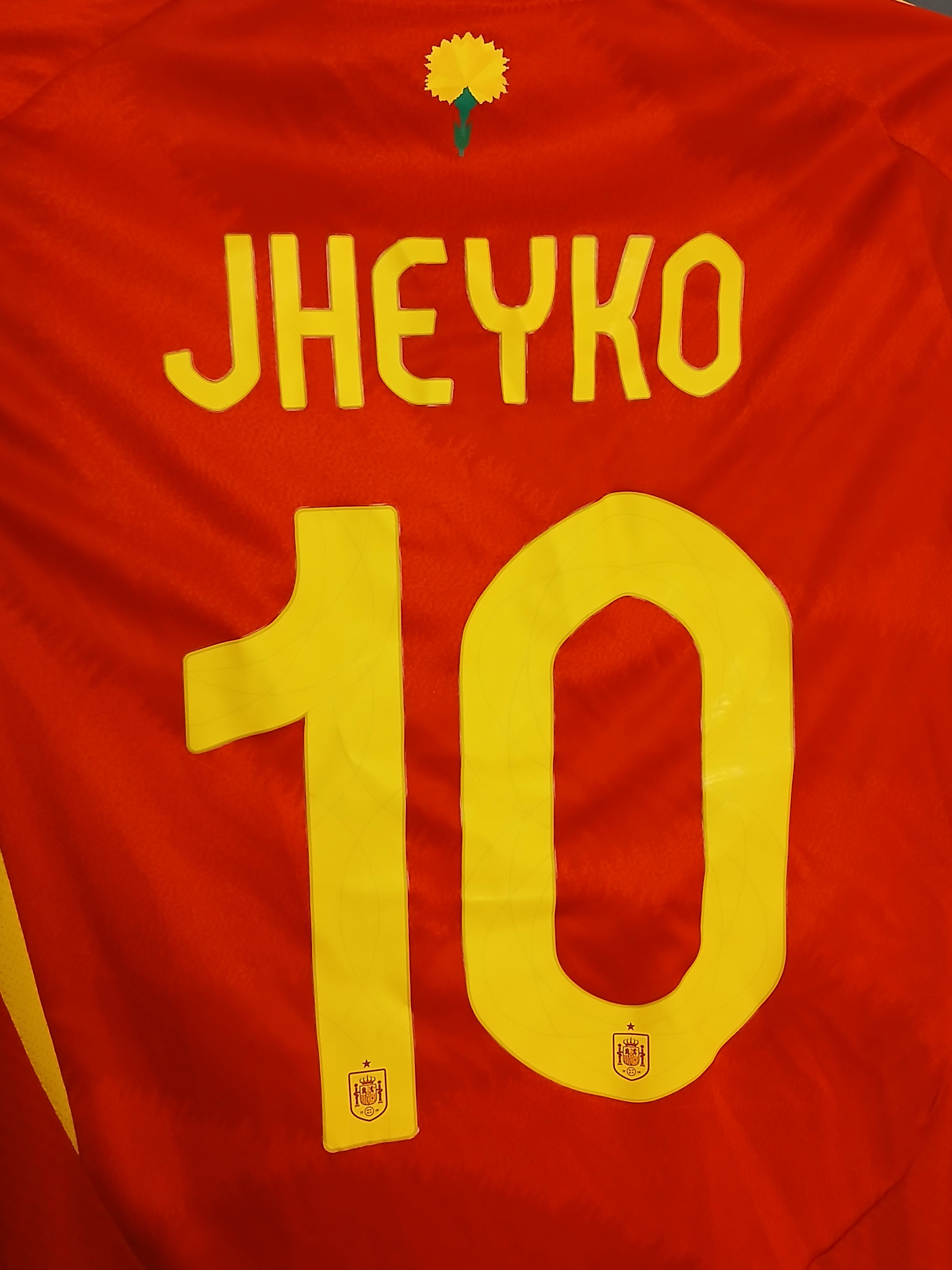Adidas KIDS Spain National Football Team 24/25 Home Jersey T-Shirt Size US XXS / EU 40 - 4 Thumbnail