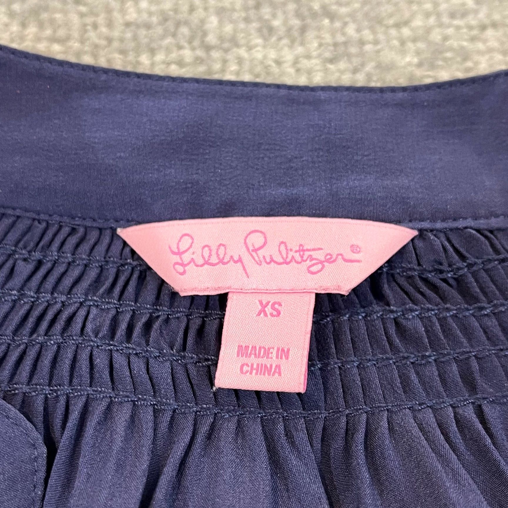 Lilly Pulitzer Lilly Pulitzer Women's Blouse XS Silk Colorblock Elsa Blue Pink Casual Office Wear Size XS / US 0-2 / IT 36-38 - 3 Thumbnail