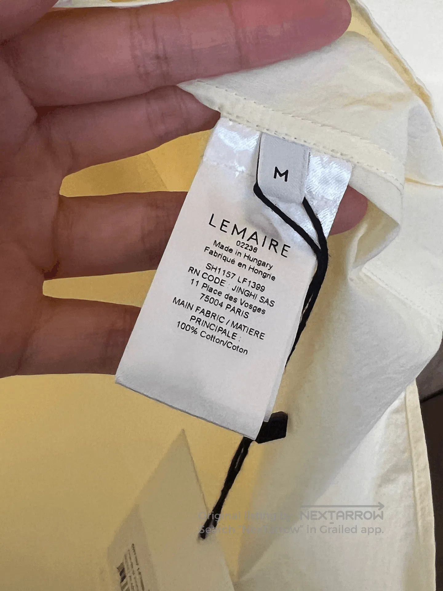 Lemaire Leimaire Dry Silk Shirt. Size XS / US 0-2 / IT 36-38 - 4 Thumbnail