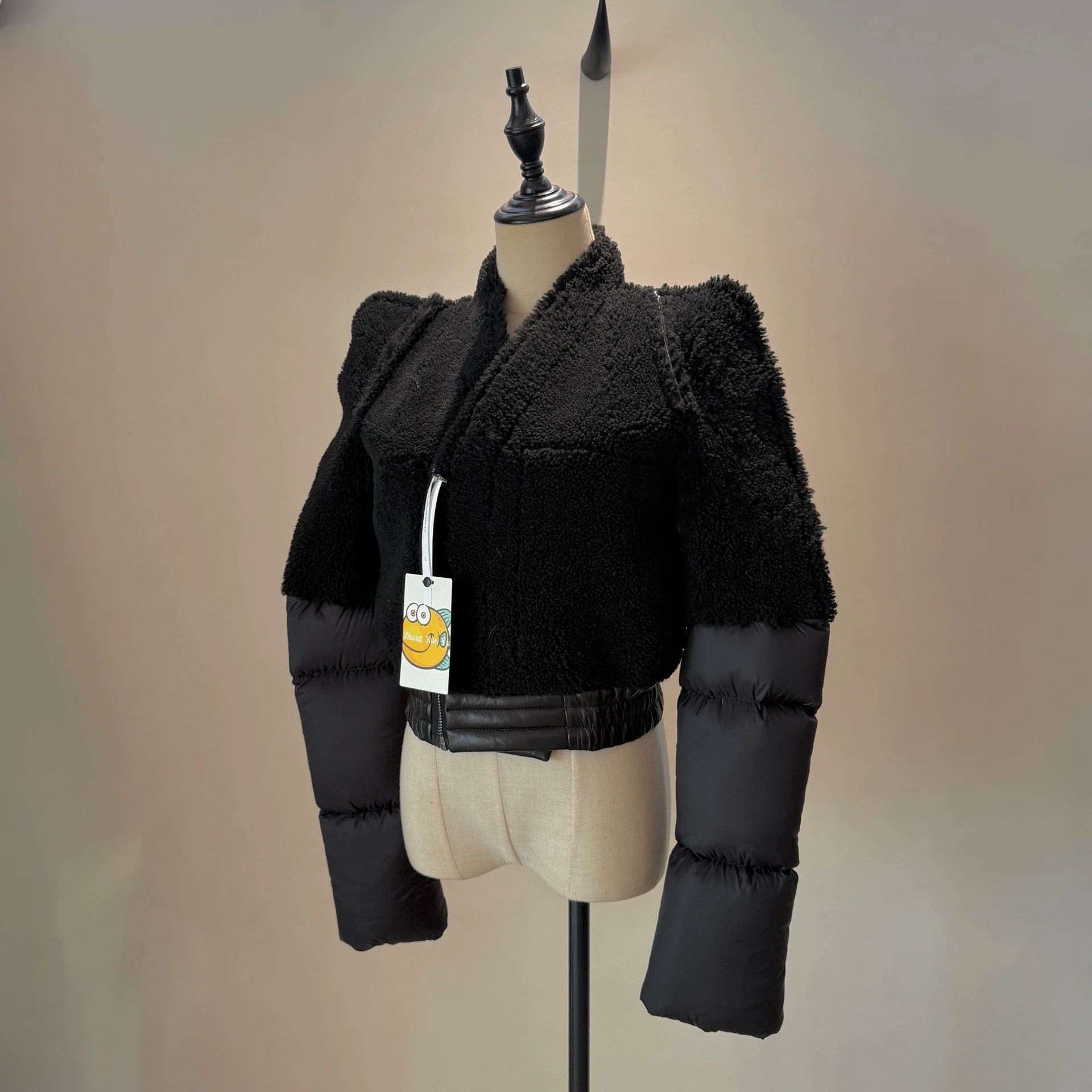 Rick Owens Rick Owens Main Line Down and Fur Shearling Short Jacket Size M / US 6-8 / IT 42-44 - 1 Thumbnail