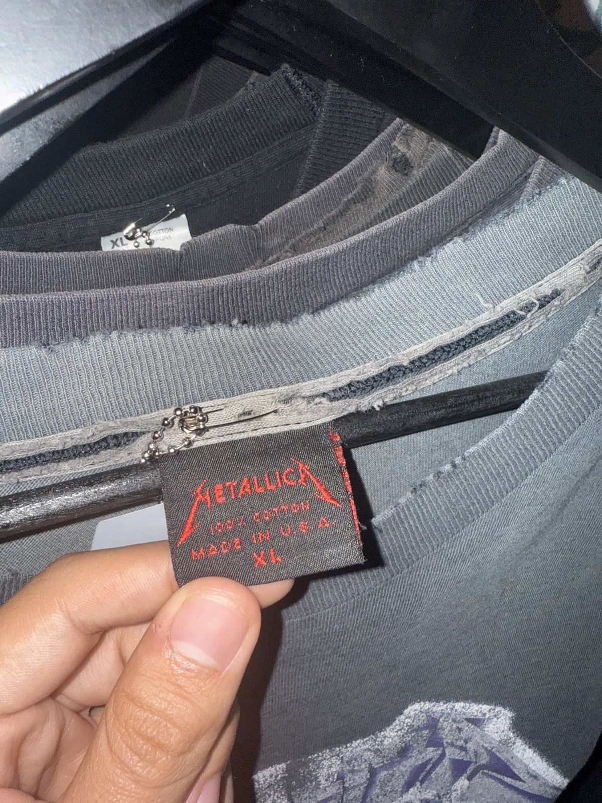 Vintage 90s Metallica Ride the lighting tee Size US XL / EU 56 / 4 - 6 Thumbnail