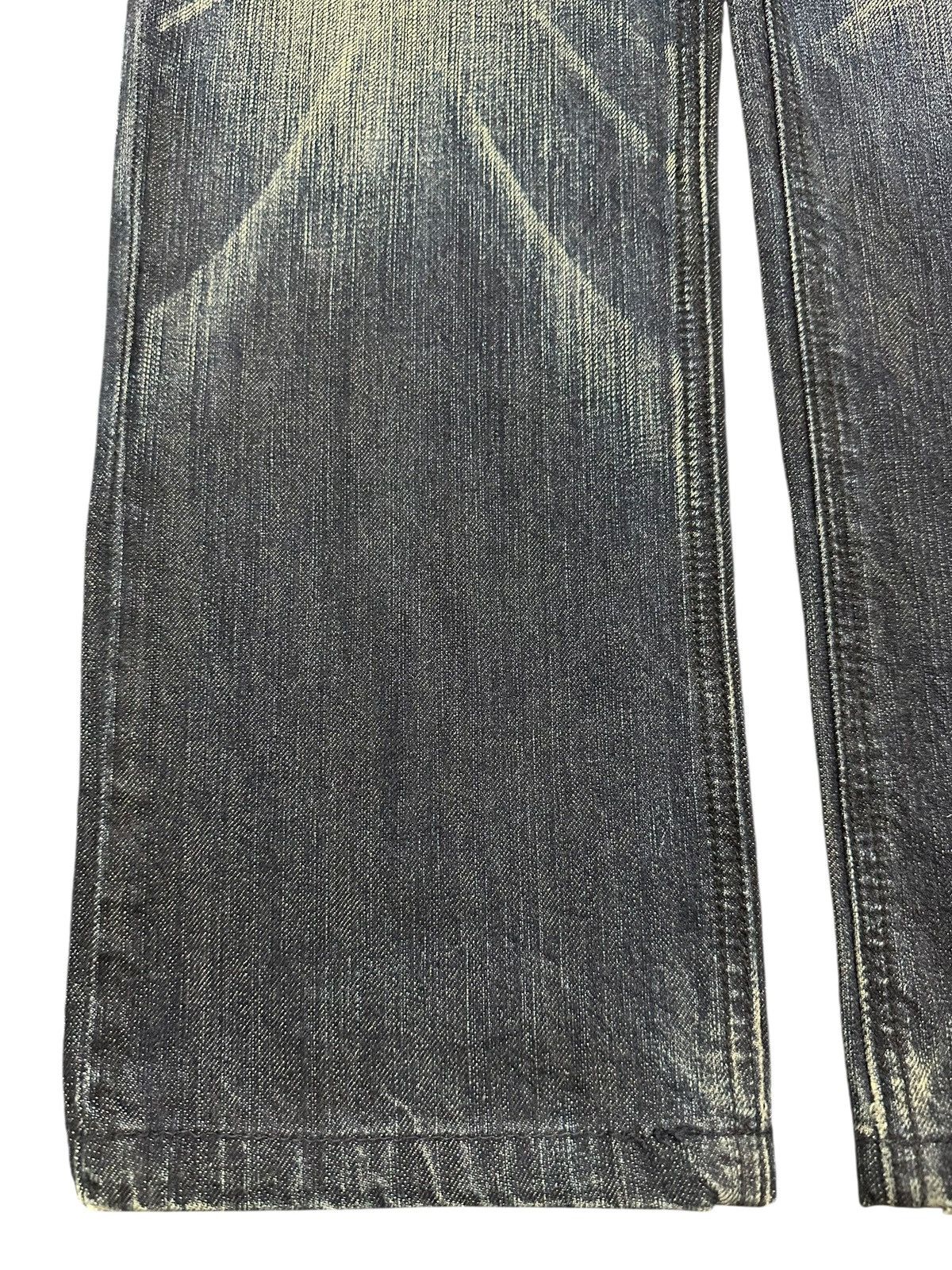Edwin Exclusive Vintage Edwin XV Faded Wash Whisker Clawmark Style Size US 31 - 7 Thumbnail