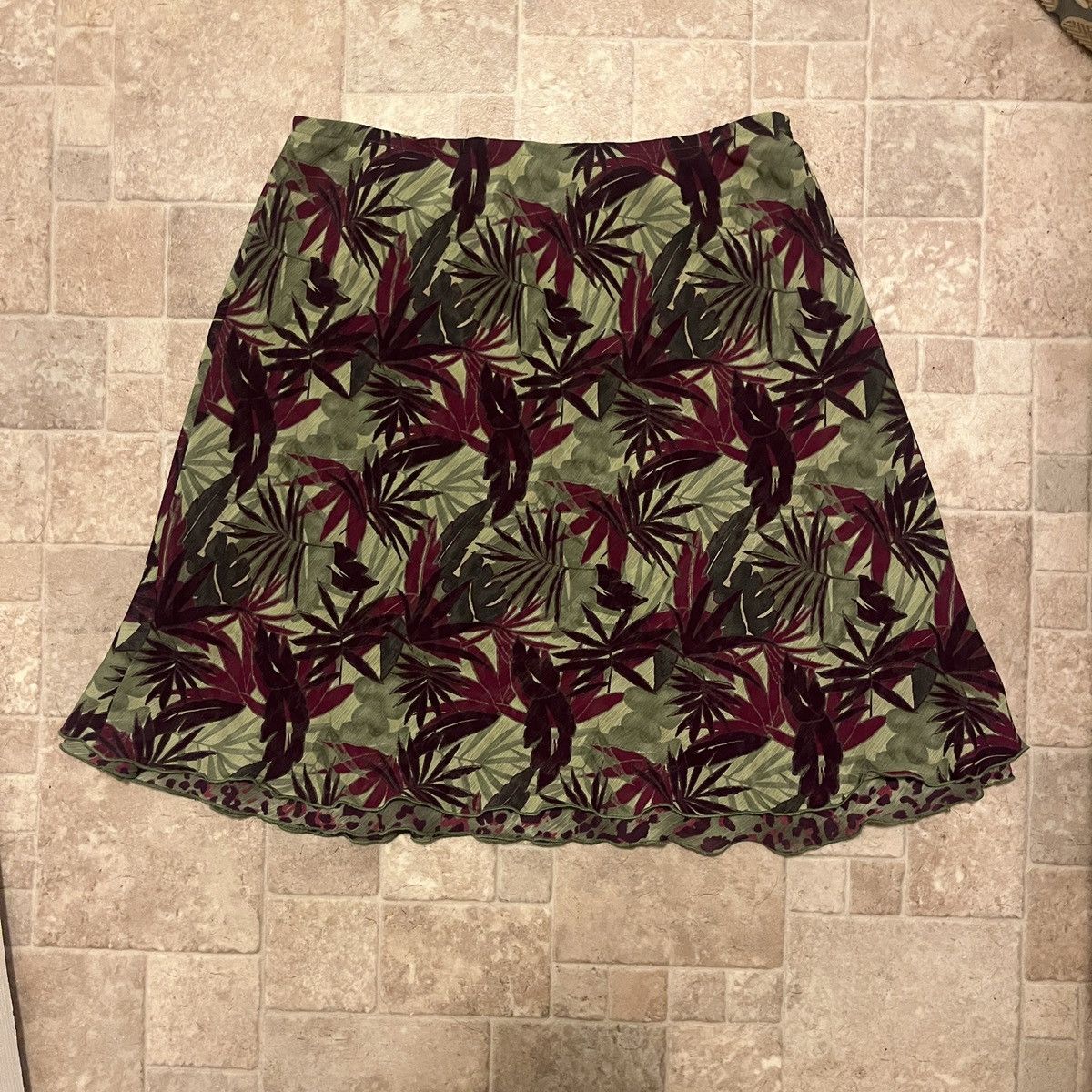 Vintage Women’s Cute Floral Spring Summer Skirt Size 24" / US 00 / IT 34 - 1 Thumbnail