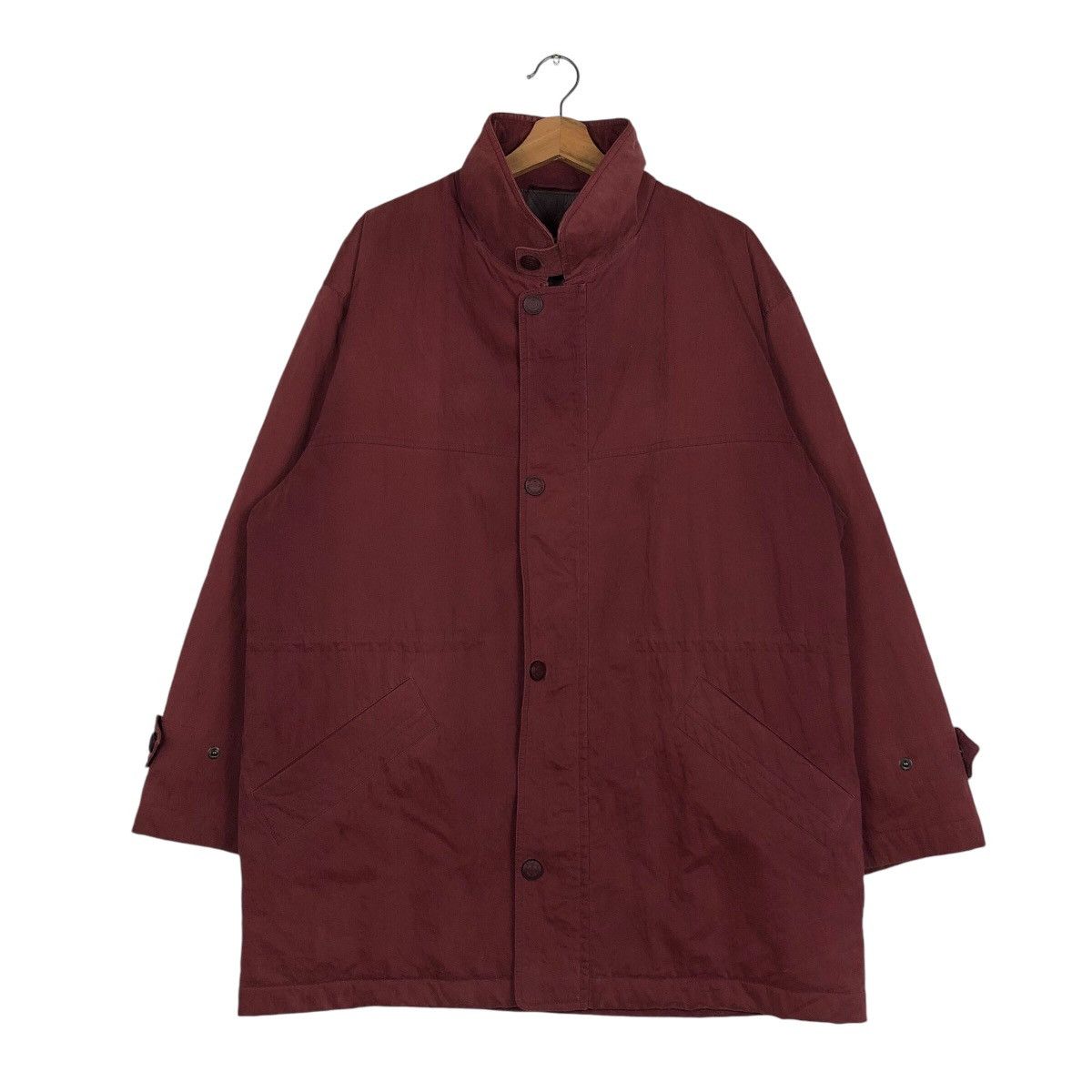 Burberry 📌Vintage Burberrys Button Jacket Biker Style Size US L / EU 52-54 / 3 - 3 Thumbnail
