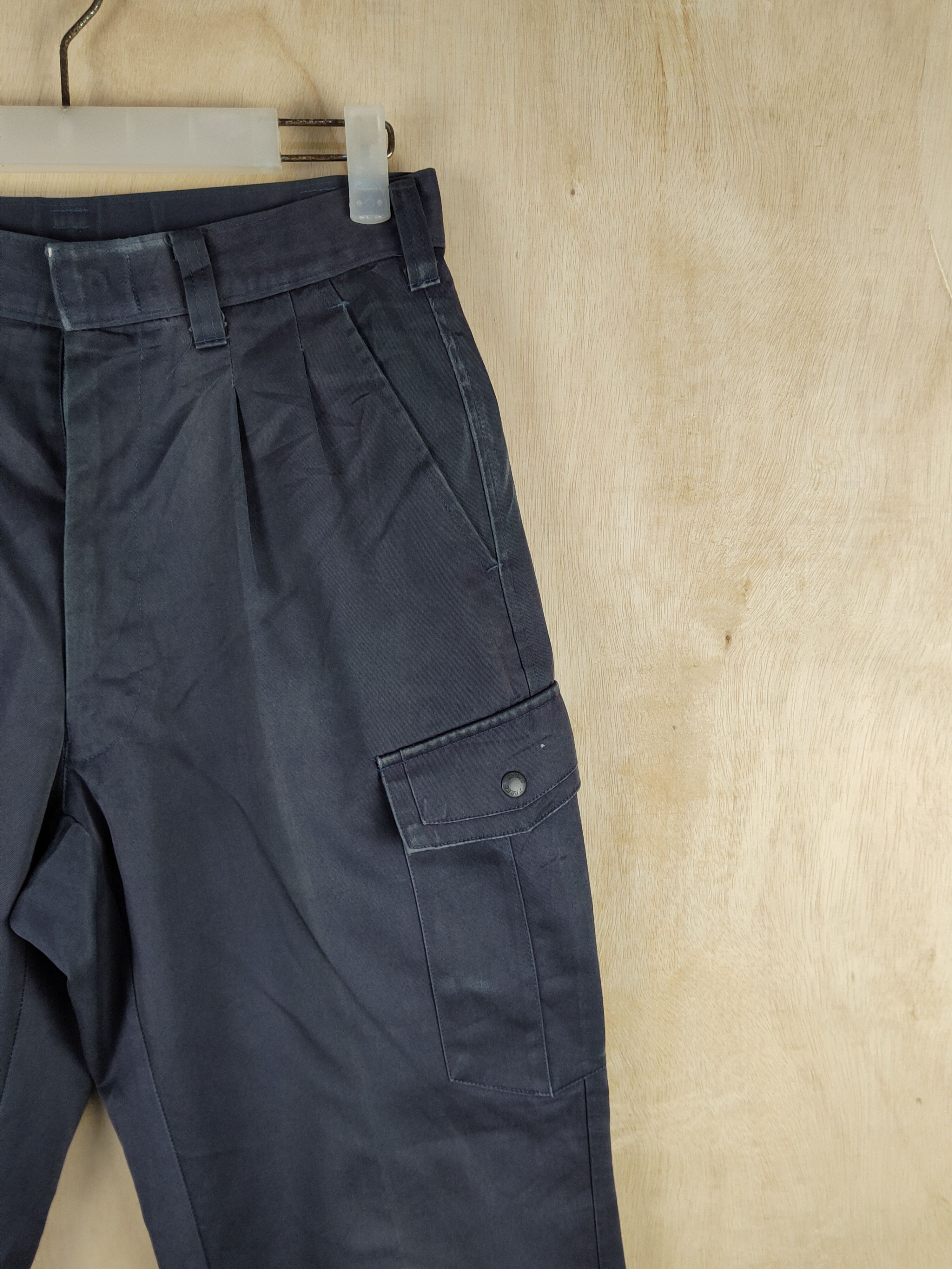 Japanese Brand Xebec Blue Faded Multipocket Tactical Cargo Pants #S2405 Size US 28 / EU 44 - 5 Thumbnail