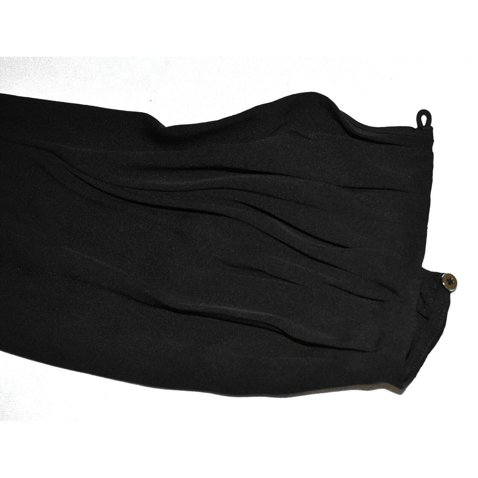 Diane von Furstenberg B2 DIANE VON FURSTENBERG Black Pleated W/Neck Tie Dress Sz 2 Size XS / US 0-2 / IT 36-38 - 6 Thumbnail