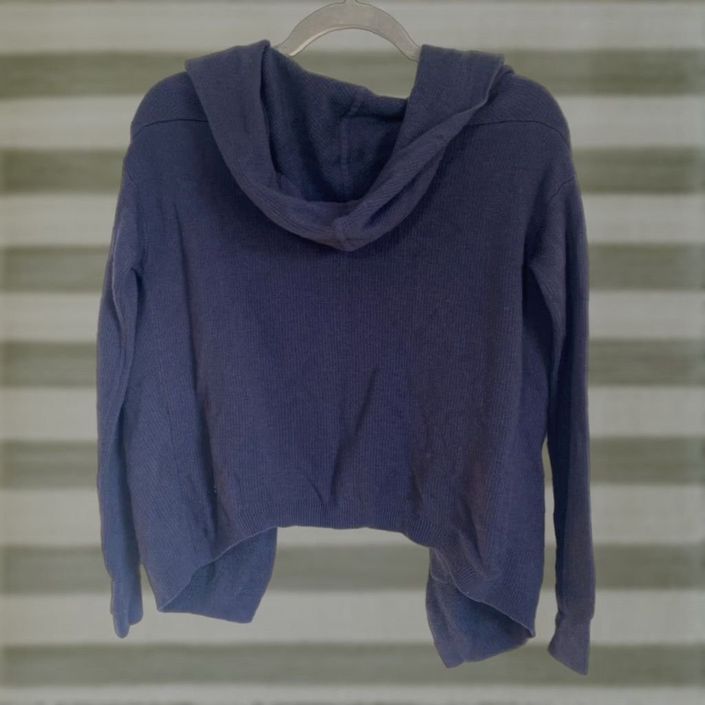 Lululemon VINTAGE Lululemon Cardigan Hoodie Sweater Women’s Knit Wrap Open Front Navy 2 Size XS / US 0-2 / IT 36-38 - 1 Thumbnail