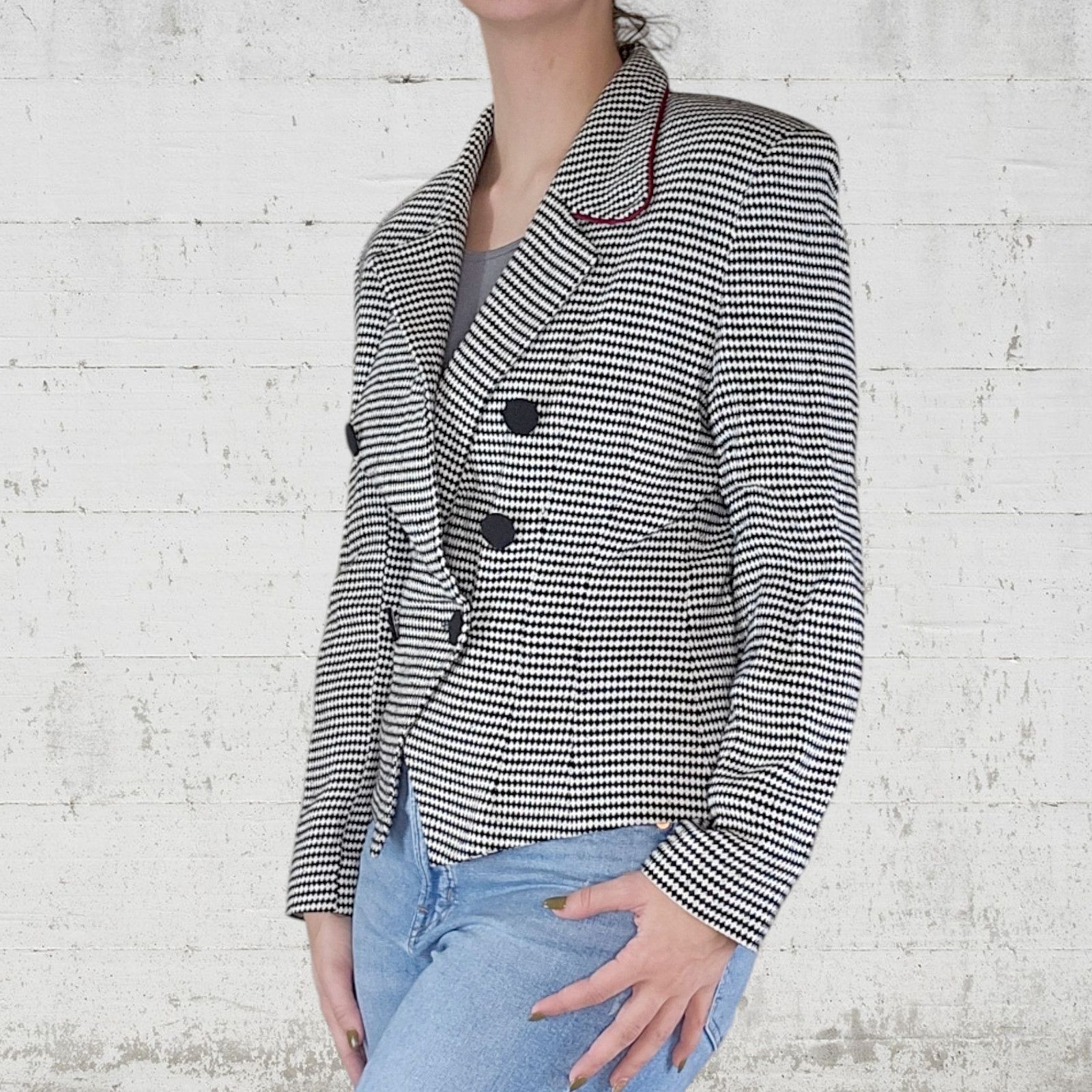 Ann Taylor Vintage Double Breasted USA Made Blazer Size 8 Size M / US 6-8 / IT 42-44 - 9 Thumbnail