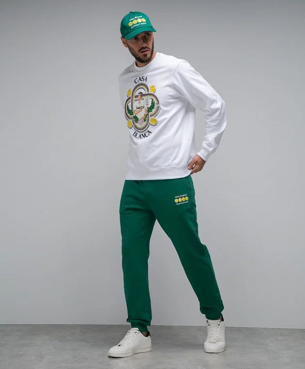 Casablanca o1mle0326 Embroidered Sweaatpants & Joggers Casa Sport Size US 28 / EU 44 - 2 Thumbnail