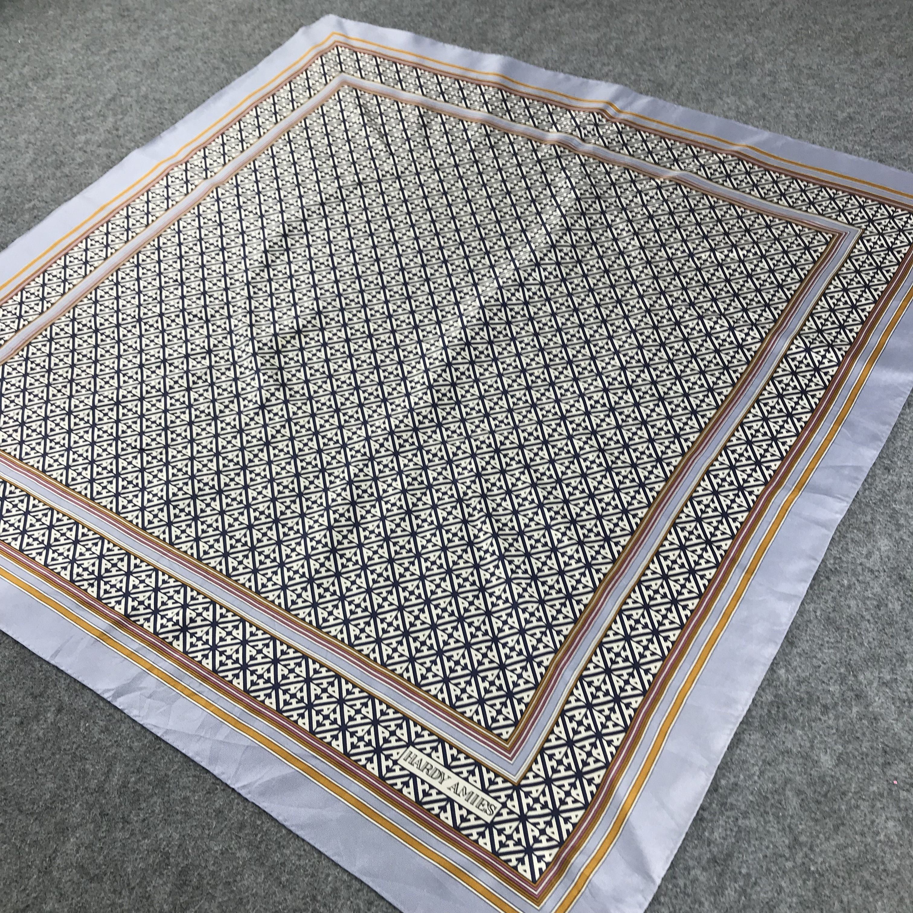 Hardy Amies Vintage Hardy Amies Geometrical Silk Scarf M138 Size ONE SIZE - 4 Thumbnail