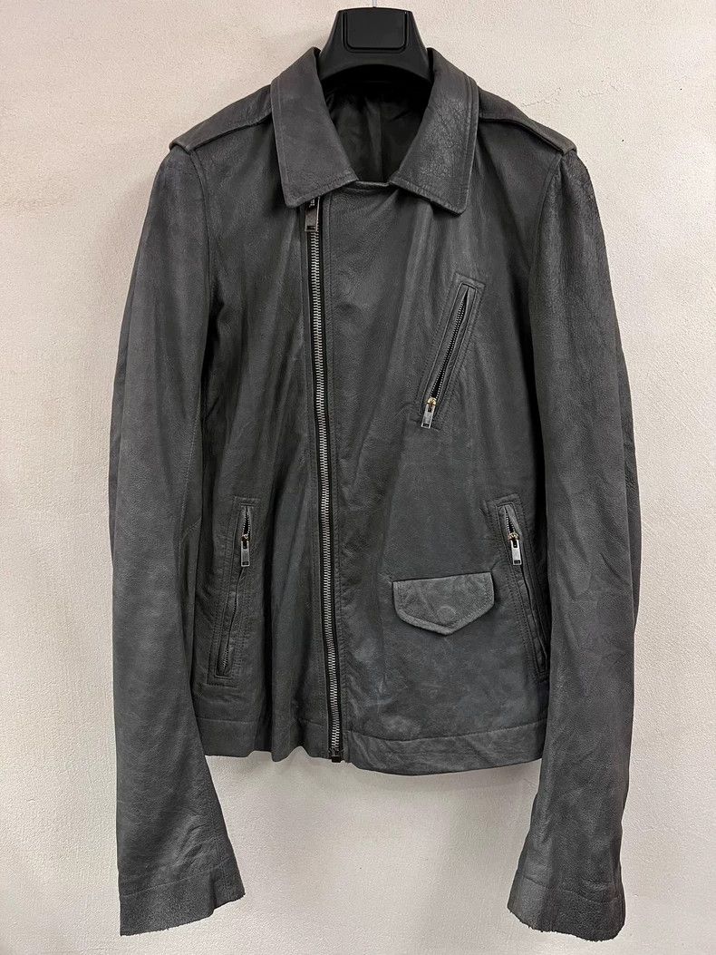 Rick Owens Rick Owens Biker Leather Jacket Size US XXS / EU 40 - 1 Thumbnail