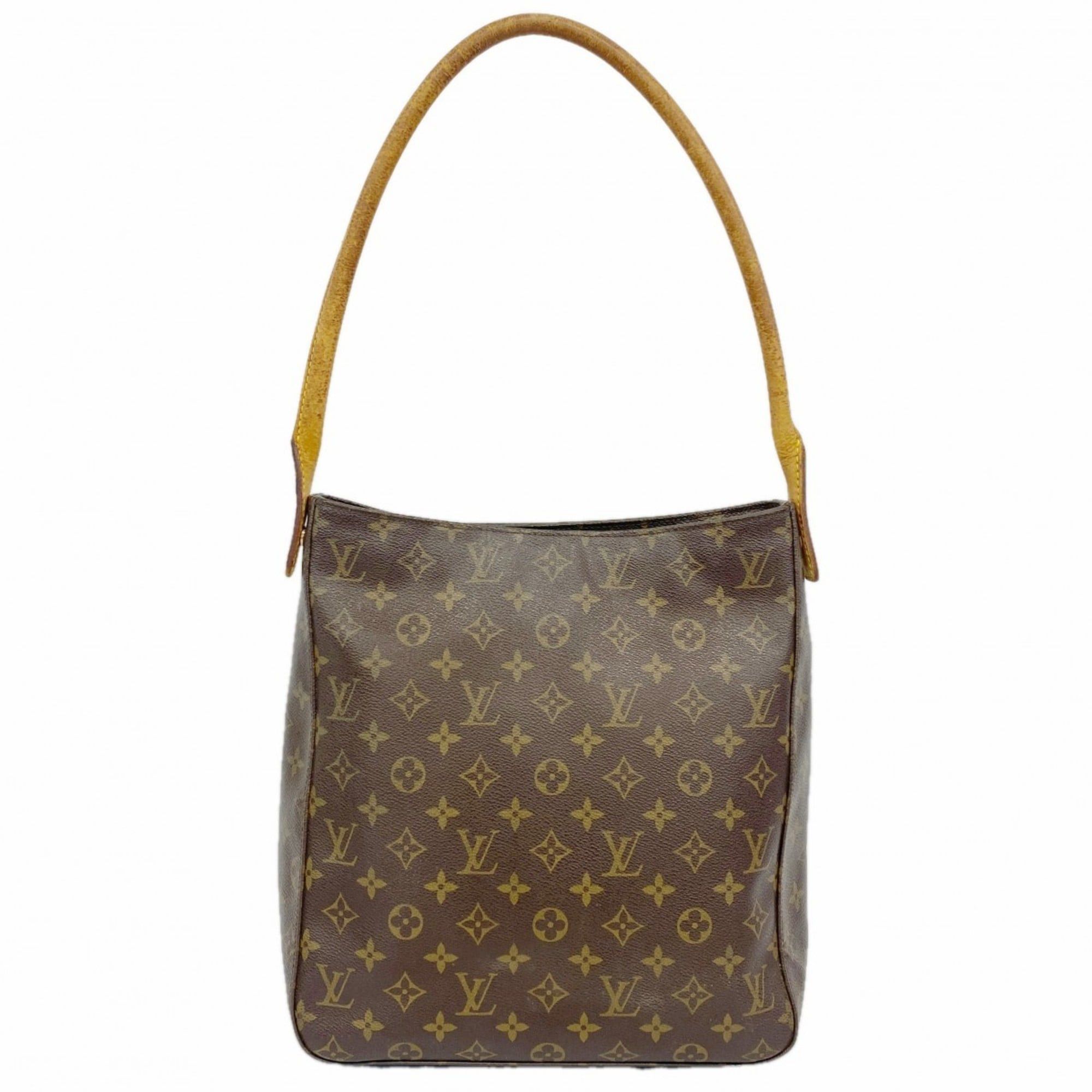 Louis Vuitton Monogram Looping GM Shoulder Bag M51145 Brown Women's