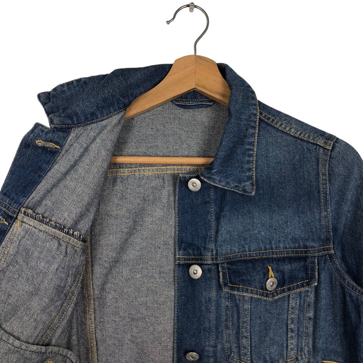 Japanese Brand 🔥90’s Biker Denim Jacket Gu Japan Punk Design Size US M / EU 48-50 / 2 - 10 Thumbnail