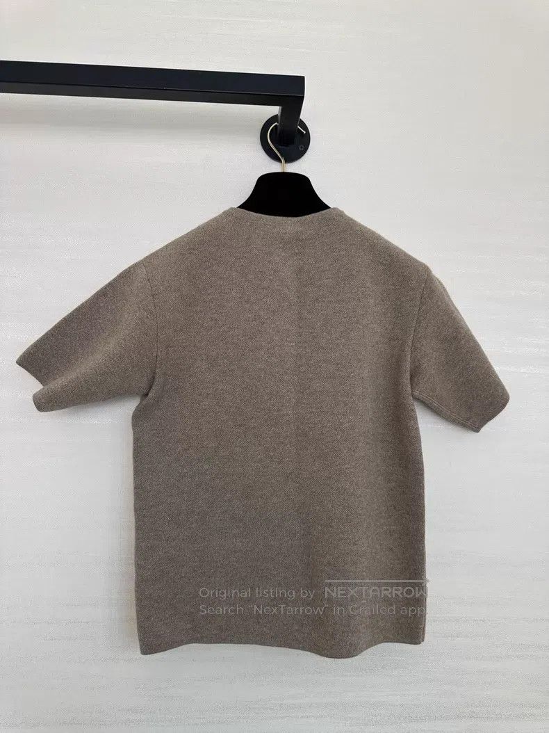 Hermes Hermes Women's two-tone jacquard short-sleeved turtleneck Size XXS / US 00 / IT 34 - 4 Thumbnail
