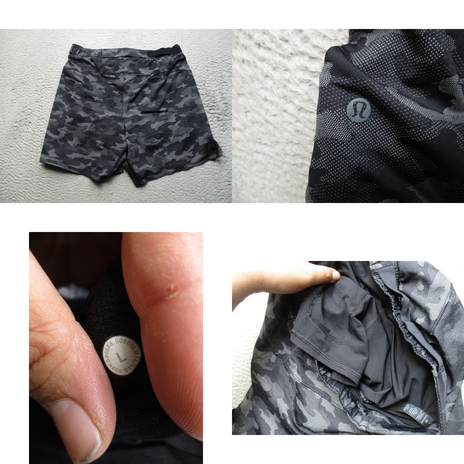 Lululemon Lululemon Surge Shorts Mens L Black Camo Performance Running Gym Lined Size US 30 / EU 46 - 8 Thumbnail